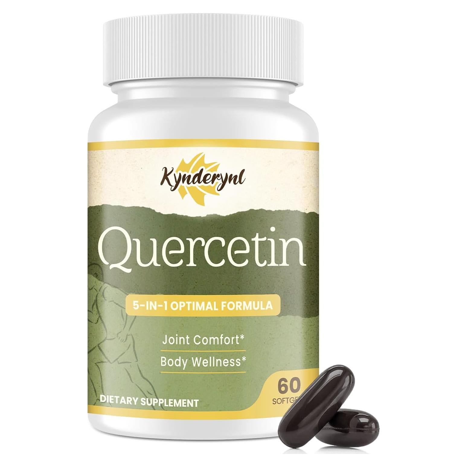 Suplemento de Quercetina 1000mg Kynderynl - 60 Softgels Veganas