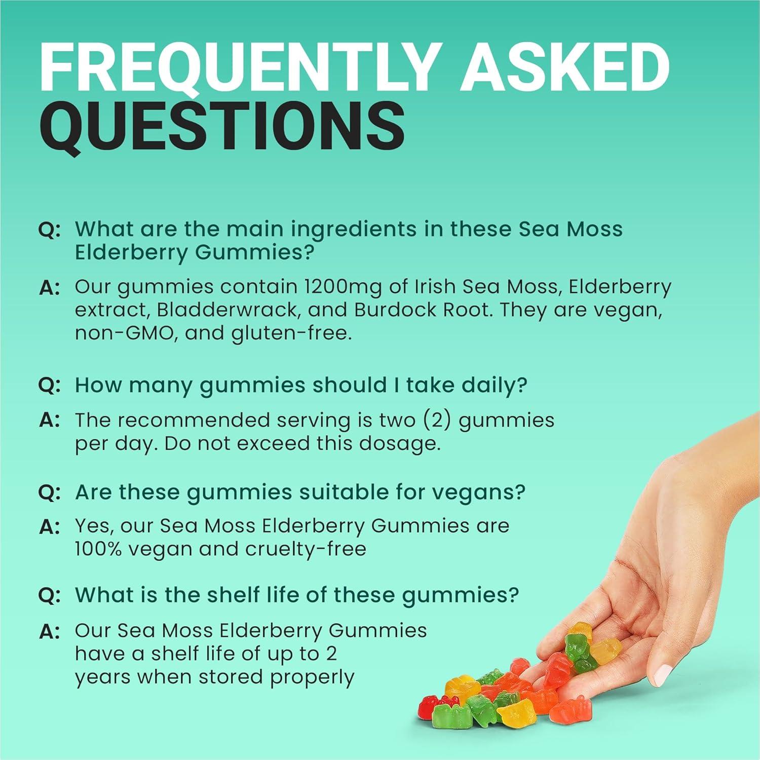 Gomitas Veganas BioVitalica de Musgo Marino 60 Unidades