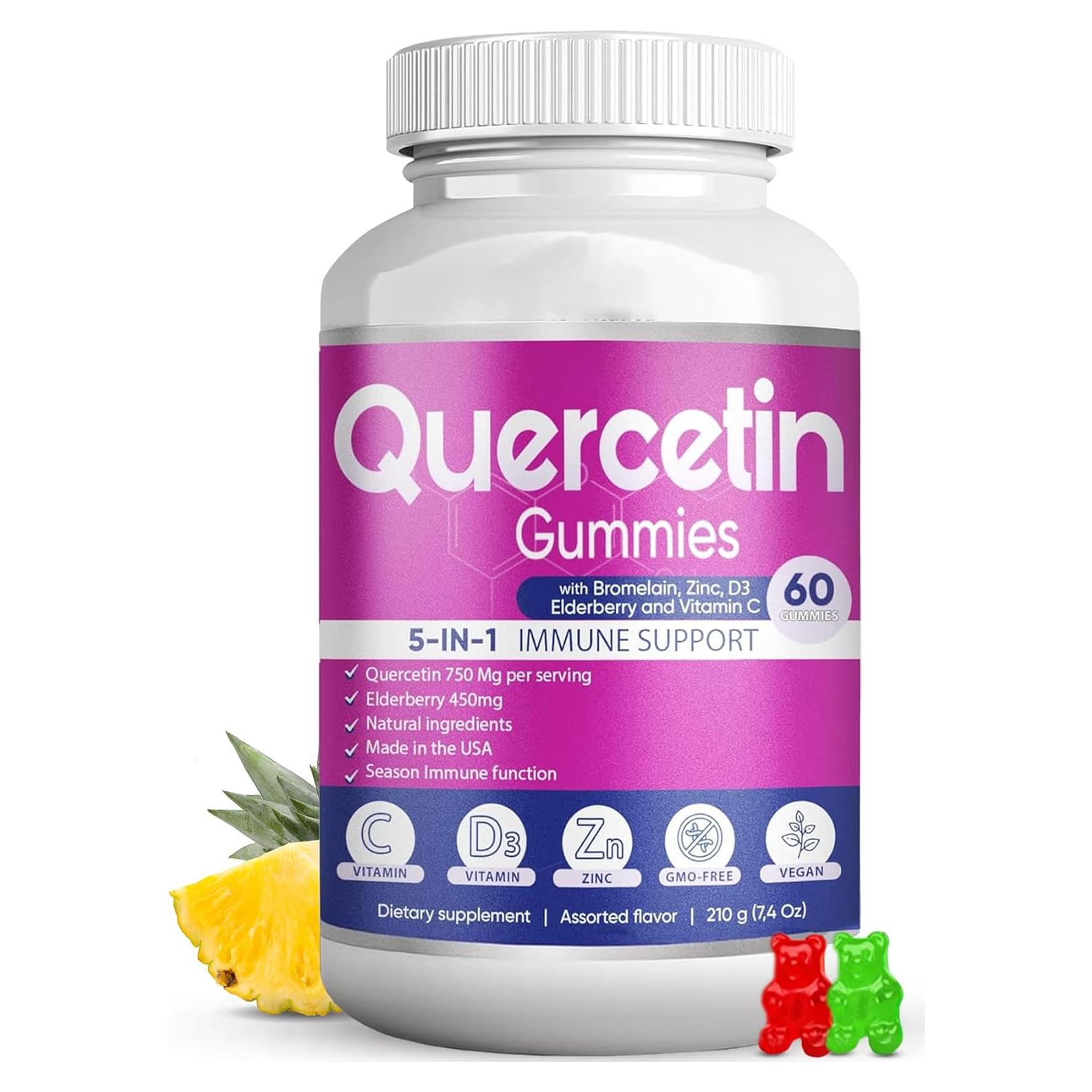 Gomitas de Quercetina BioVitalica 750 mg - Inmunidad 5 en 1