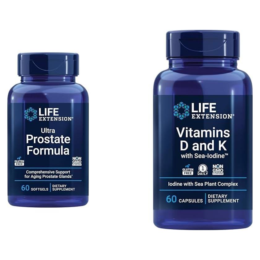 Suplemento Prostático Life Extension 60 Cápsulas D y K