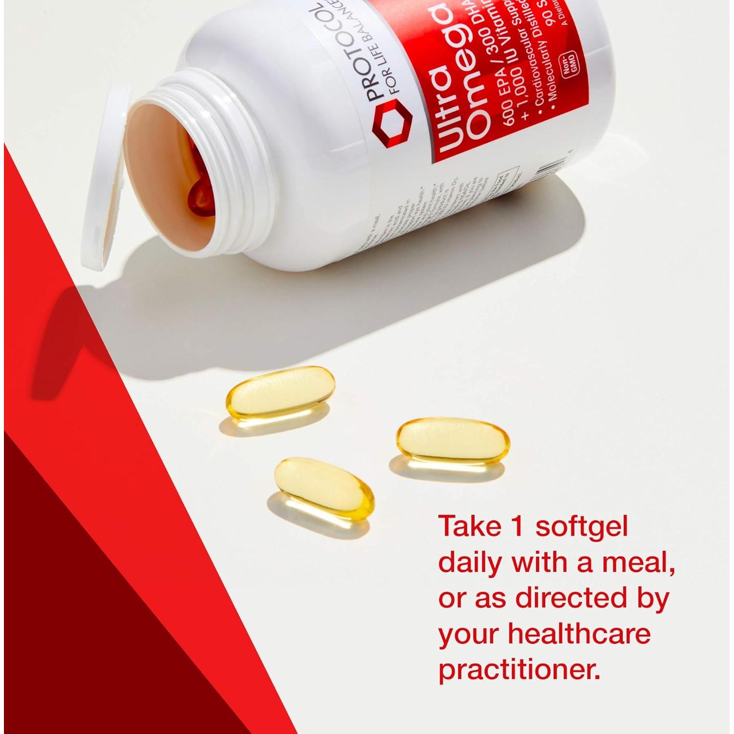 Suplemento Omega 3-D Protocolo Para el Equilibrio de Vida 90 Gelatinas