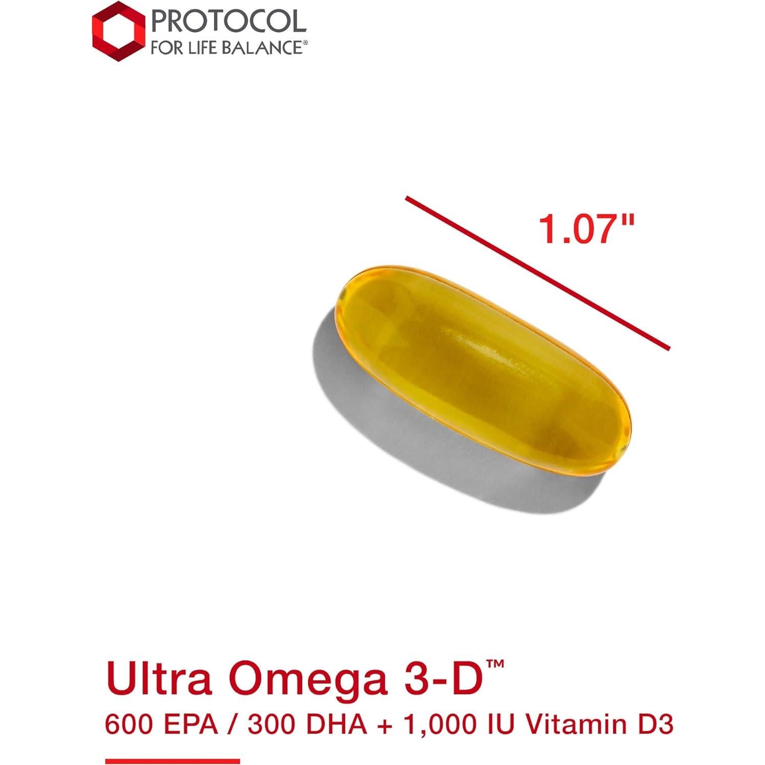 Suplemento Omega 3-D Protocolo Para el Equilibrio de Vida 90 Gelatinas