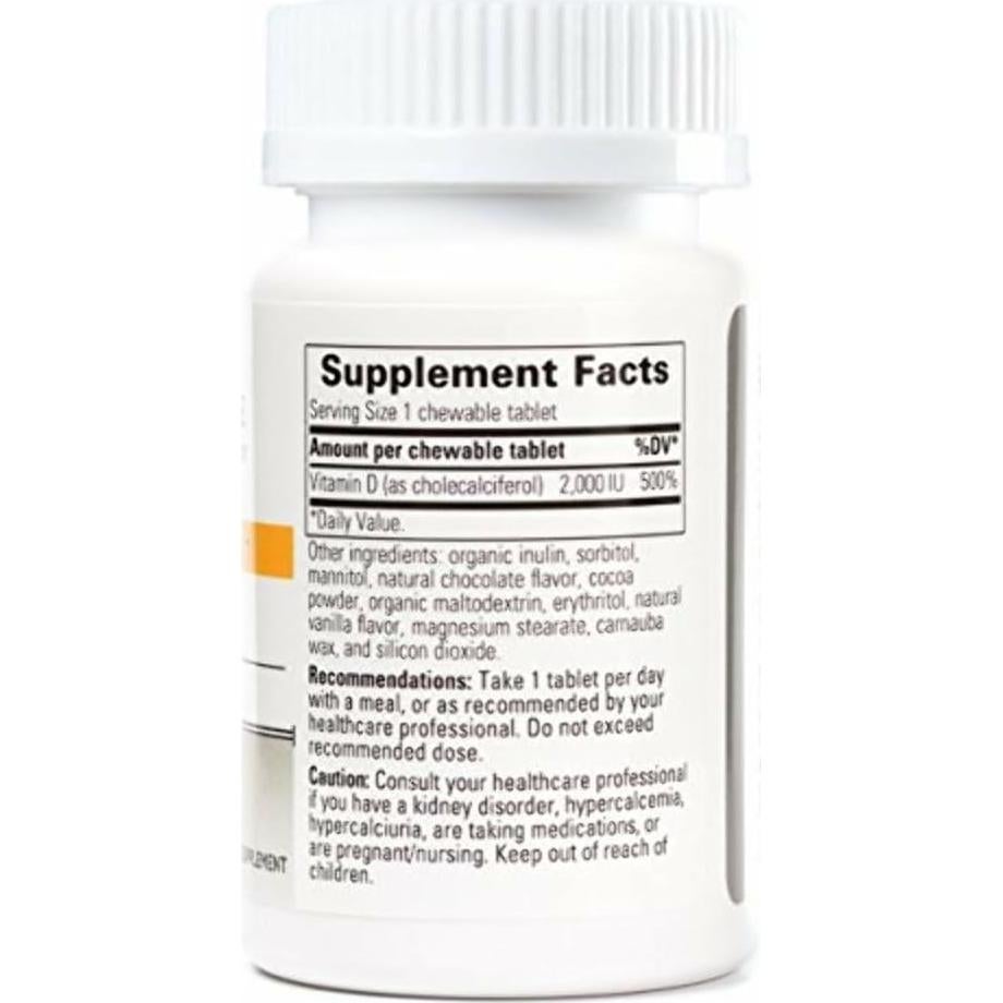 Vitamina D3 2000 UI Integrative Therapeutics - 120 Tabletas Masticables