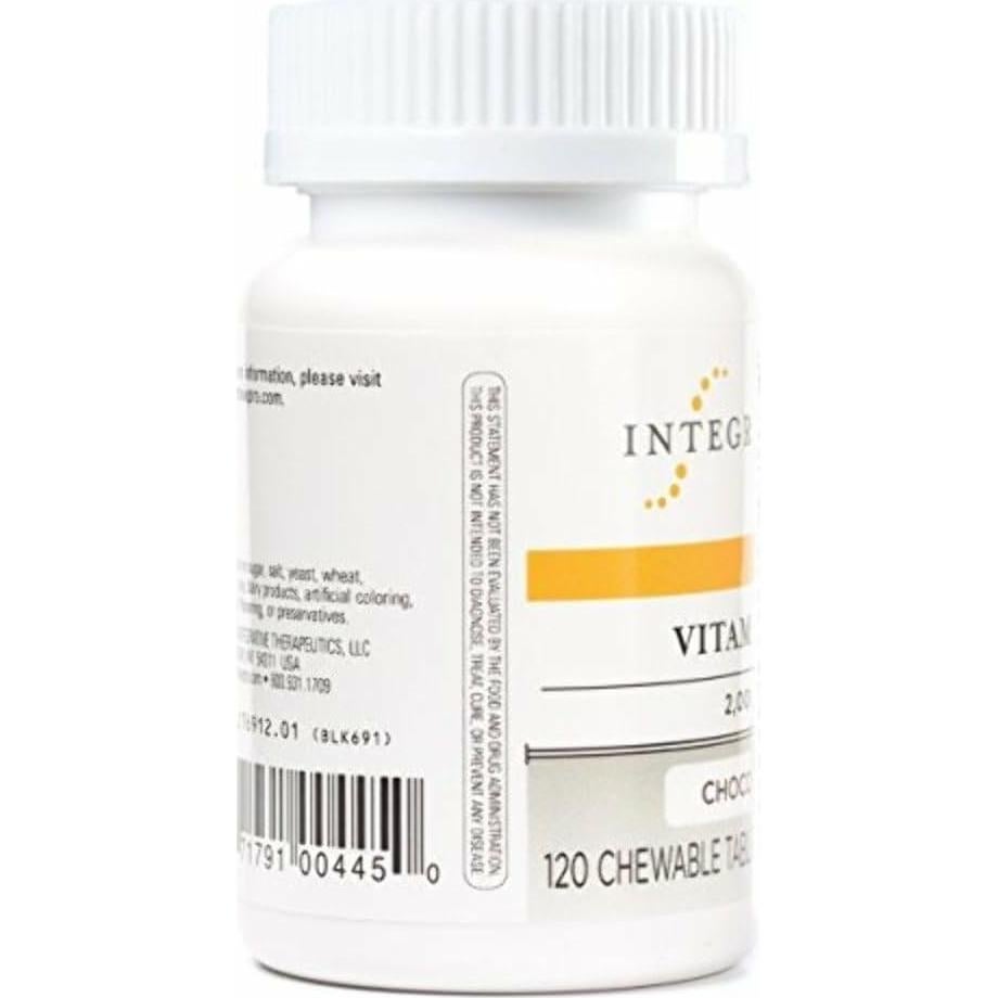 Vitamina D3 2000 UI Integrative Therapeutics - 120 Tabletas Masticables