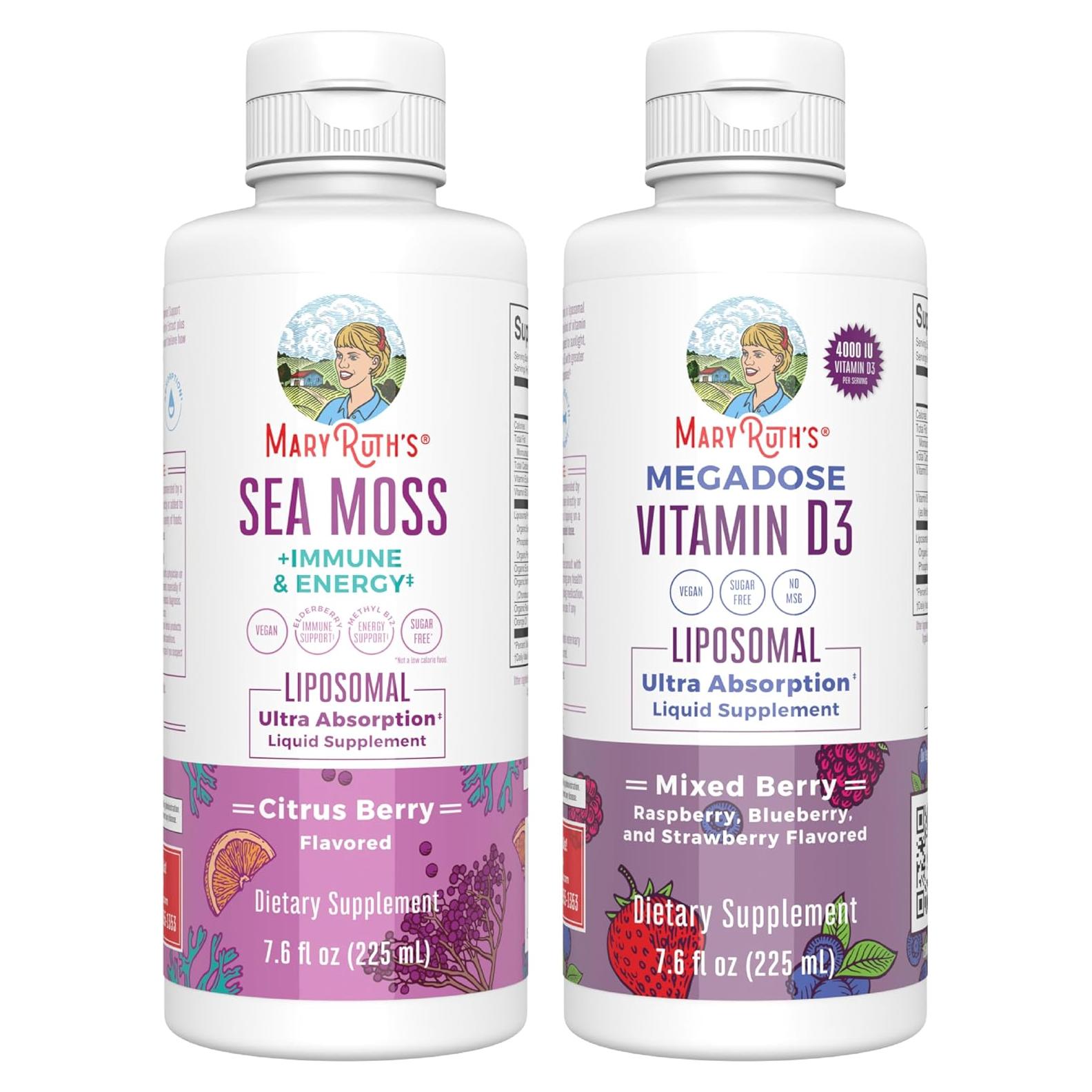 Suplemento Liposomal de Musgo Marino y Vitamina D3 MaryRuth