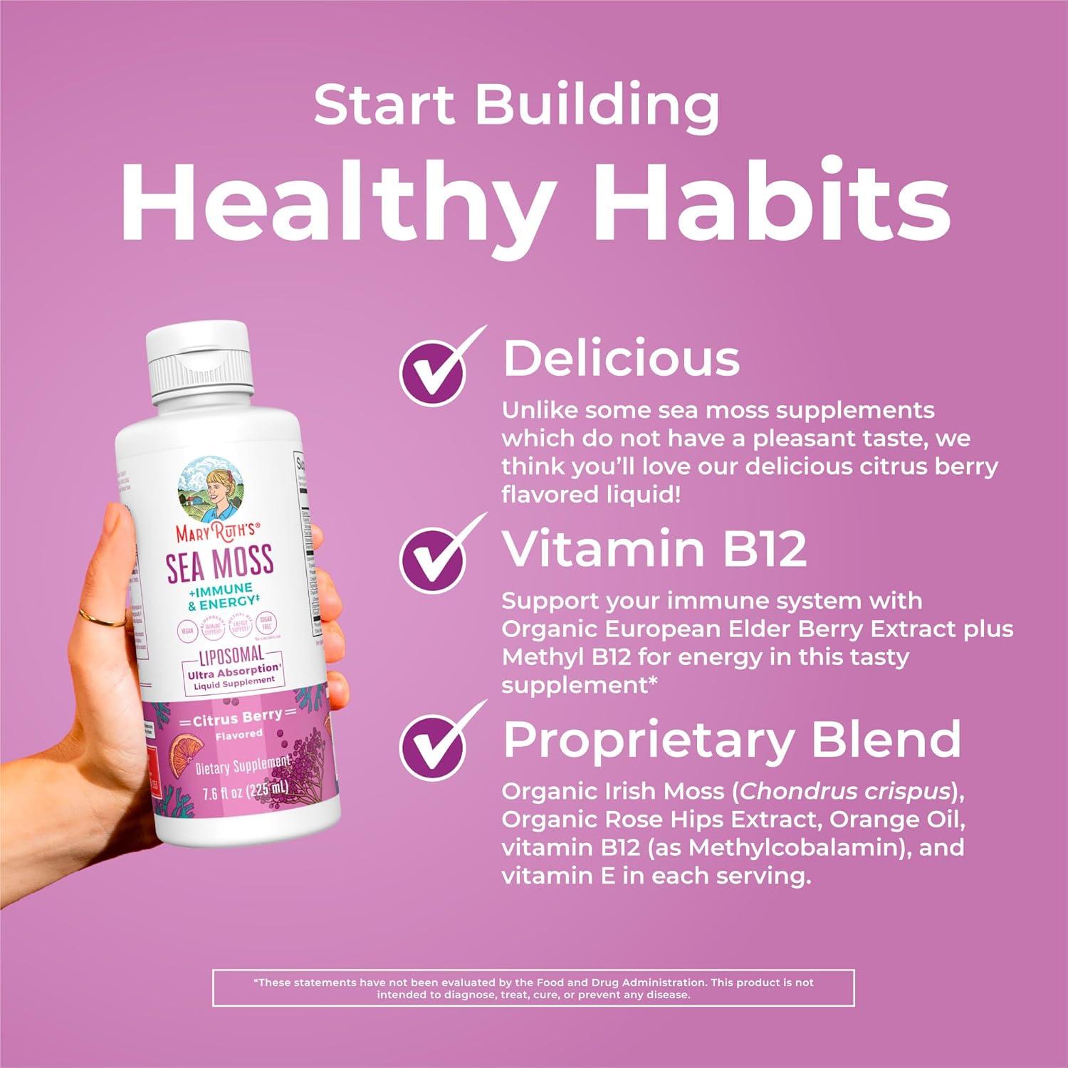 Suplemento Liposomal de Musgo Marino y Vitamina D3 MaryRuth