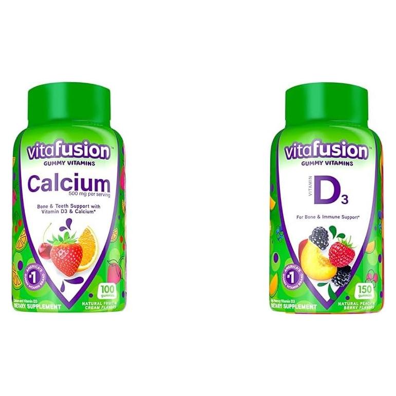 Vitaminas Gummy de Calcio y D3 Vitafusion 250 g - 250 Unidades