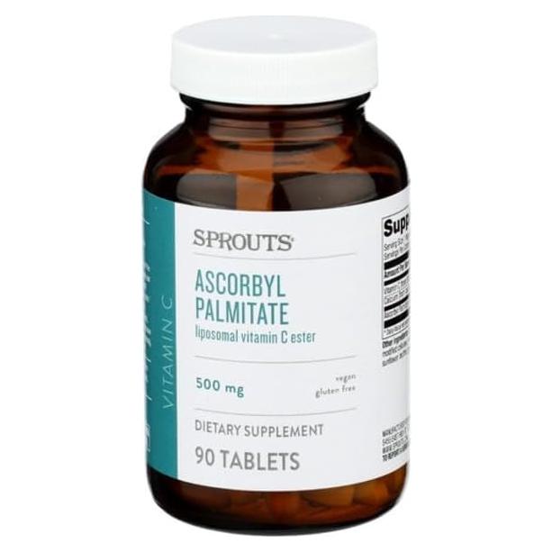 Ester de Vitamina C Liposomal Sprouts 500 mg - 90 Tabletas