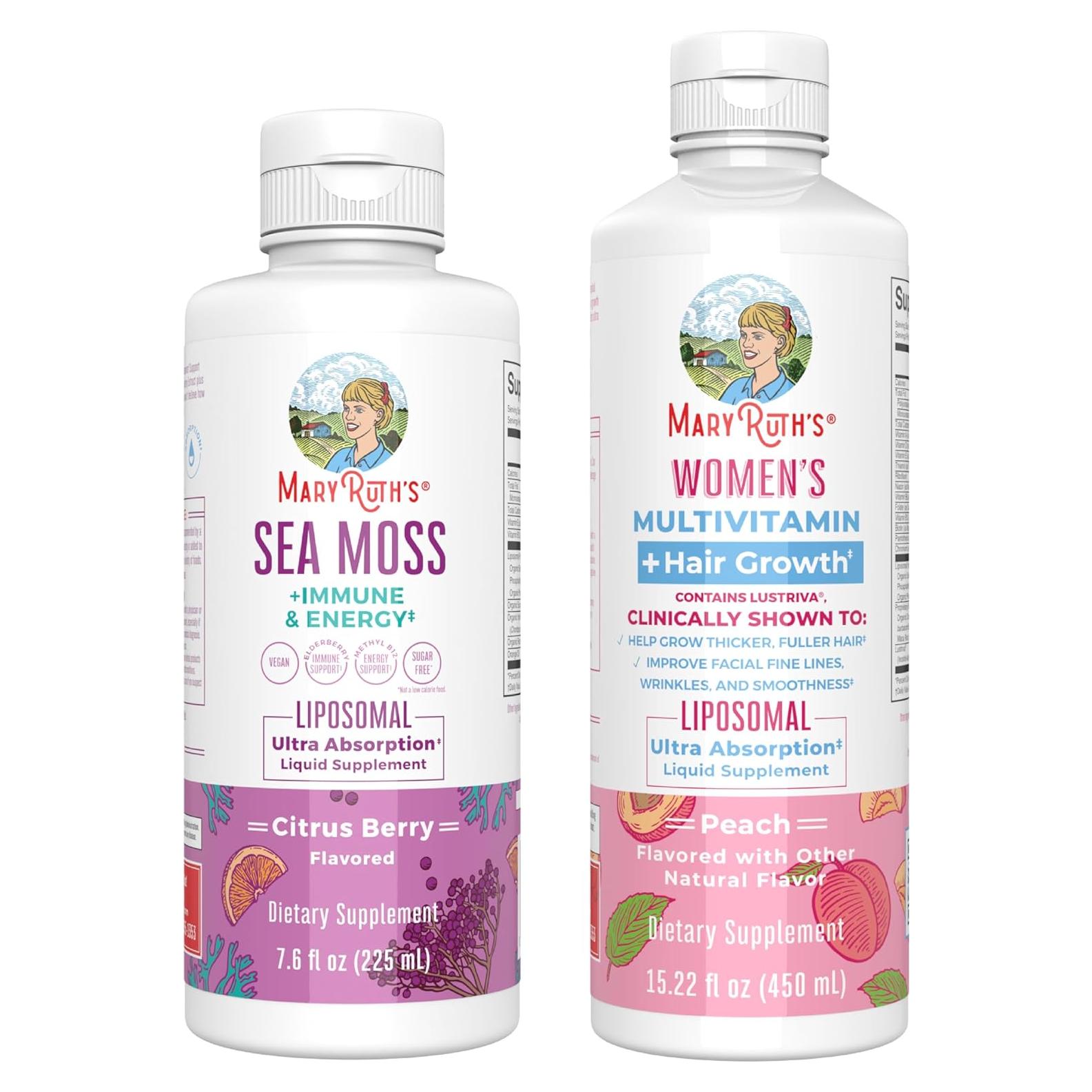 MaryRuth Organics Musgo Marino Liposomal y Multivitamínico Mujer