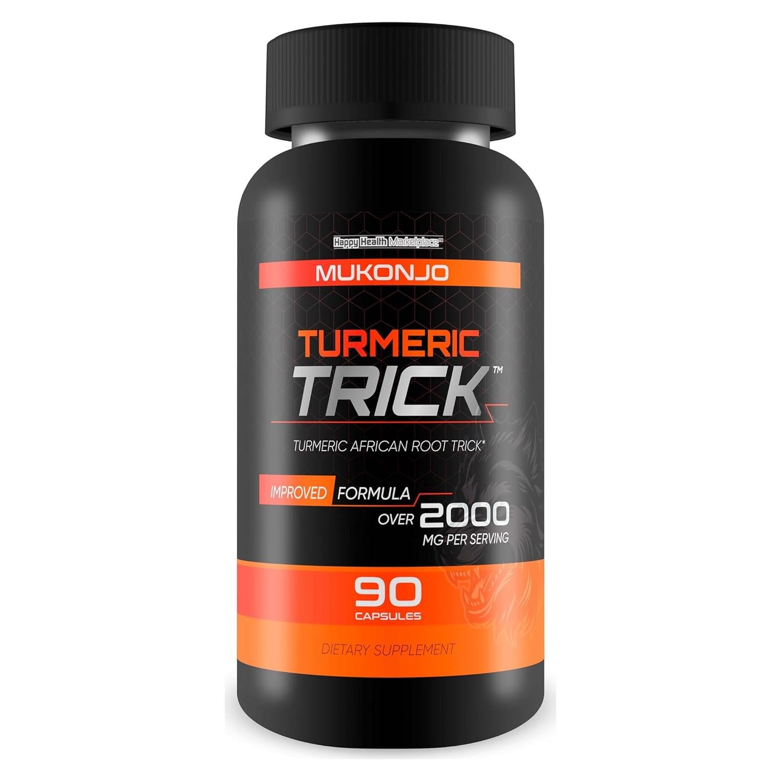 Suplemento de Cúrcuma Mukonjo con Vitamina D y Zinc para Hombres