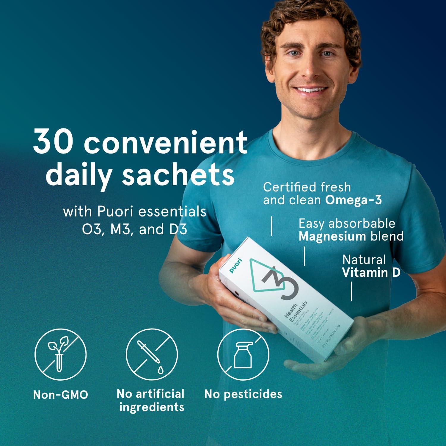 Puori P3 Multivitaminas 30 Porciones Omega 3 Vitamina D