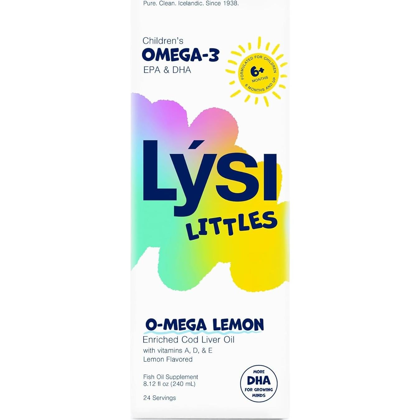 Lysi Littles Aceite de Hígado de Bacalao 1000 mg Omega-3 Limón