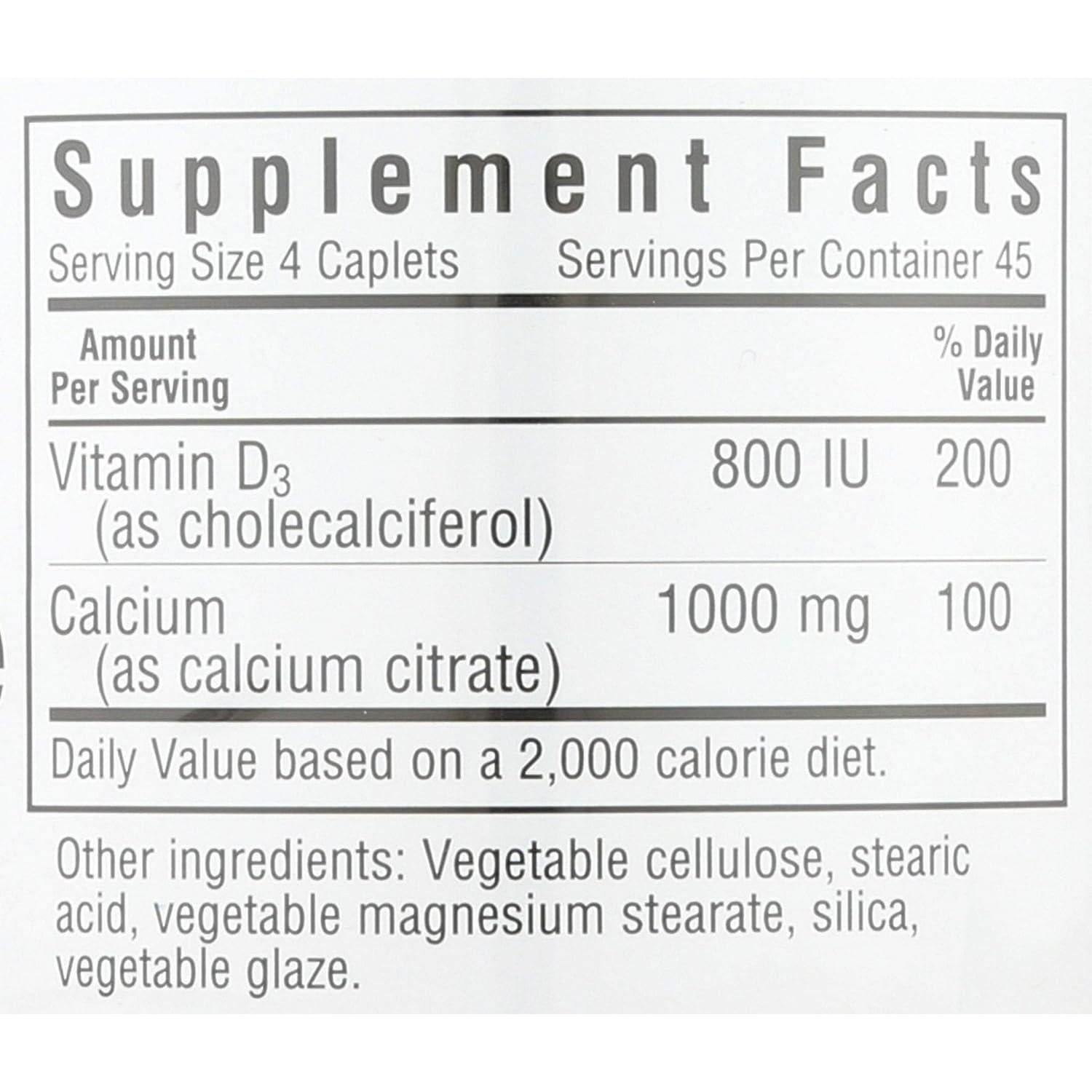 Citrato de Calcio con Vitamina D3 Bluebonnet 180 Cápsulas