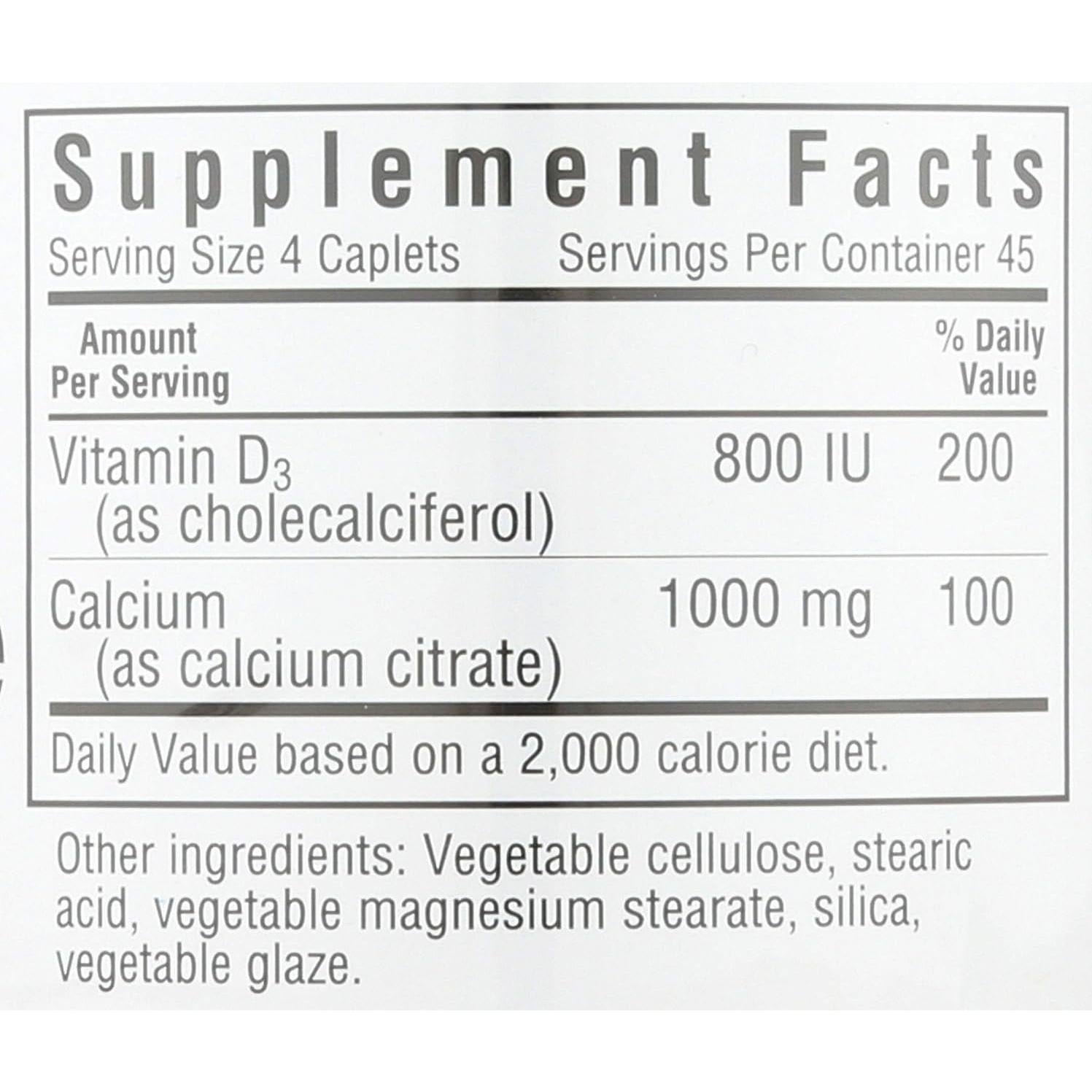 Citrato de Calcio con Vitamina D3 Bluebonnet 180 Cápsulas