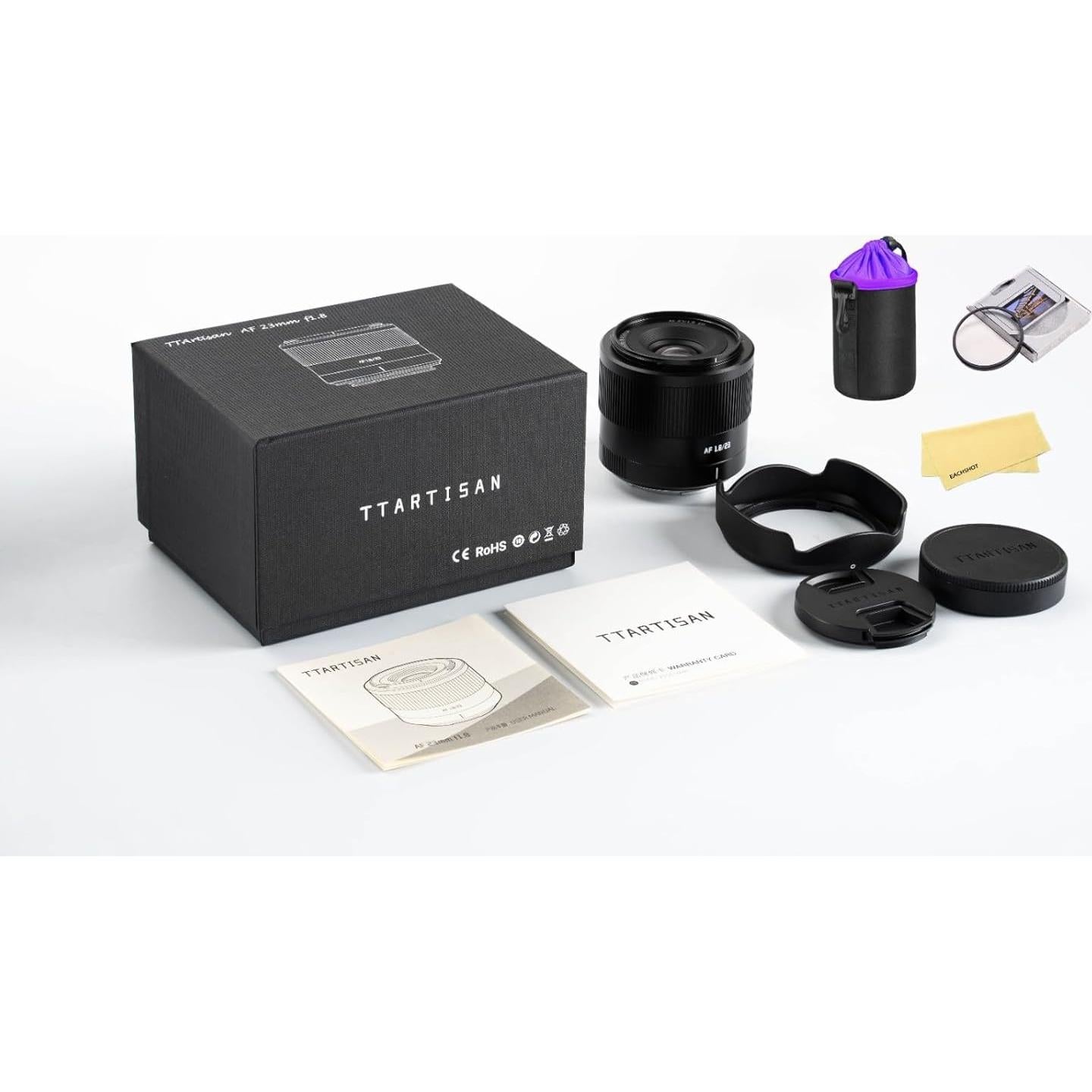 Lente TTARTISAN 23mm F1.8 Montura E para Cámaras Sony