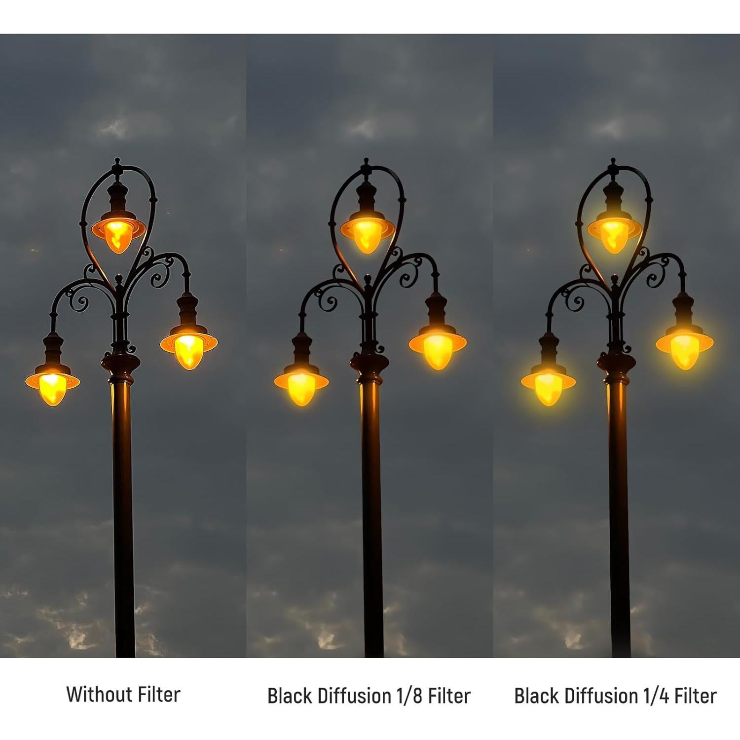 Filtro de Lente de Difusión Negra NEEWER 49mm 1/4 y 1/8