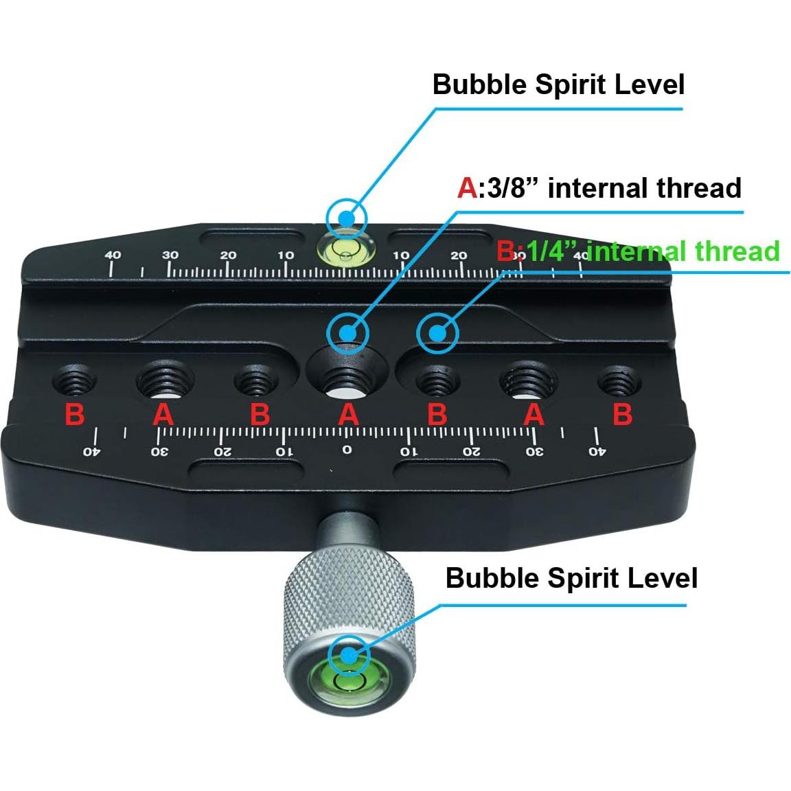 Soporte de Cabeza de Bola Tripode SIOTI con Abrazadera QR 110mm