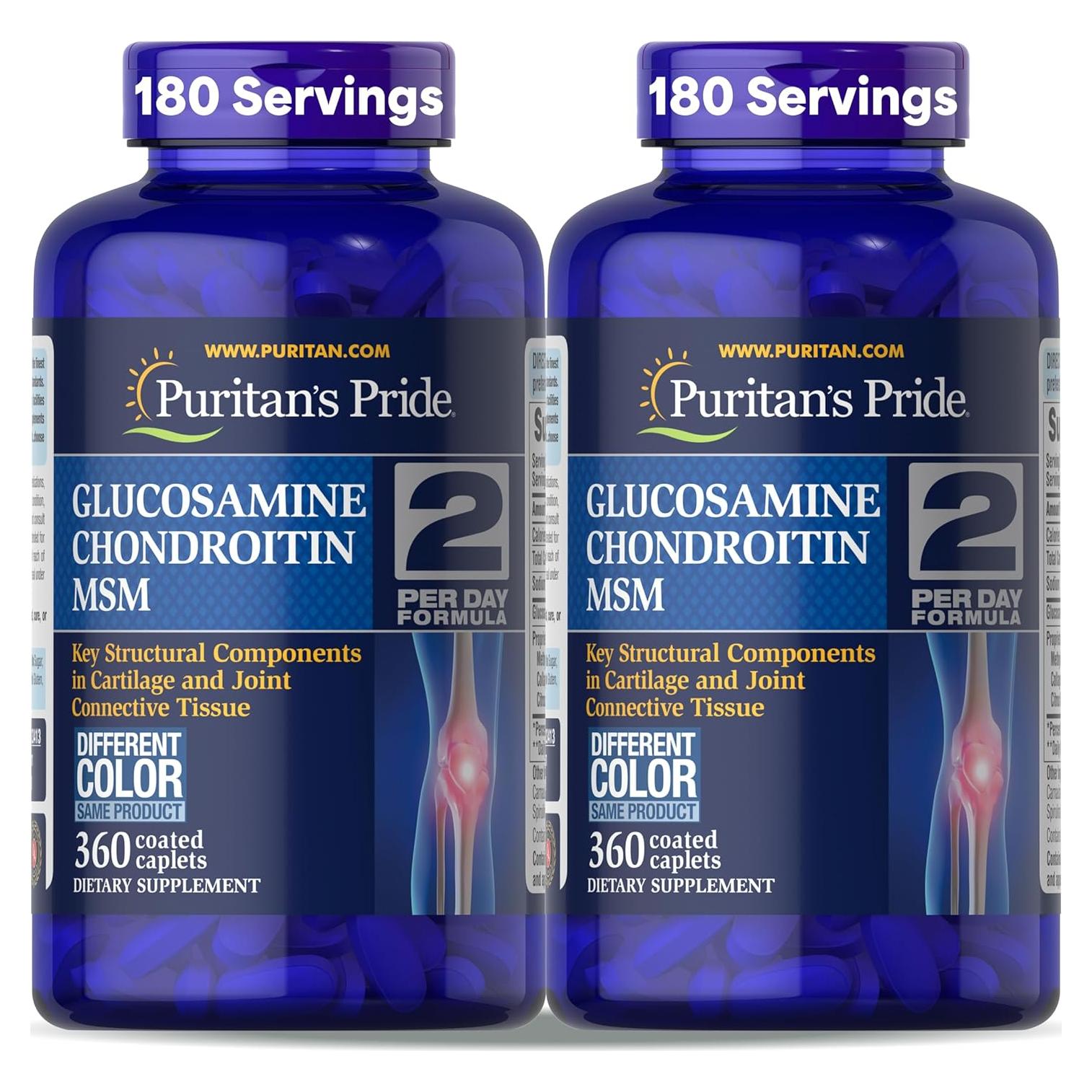 Suplemento Articular Puritan's Pride Glucosamina 360 Tabletas