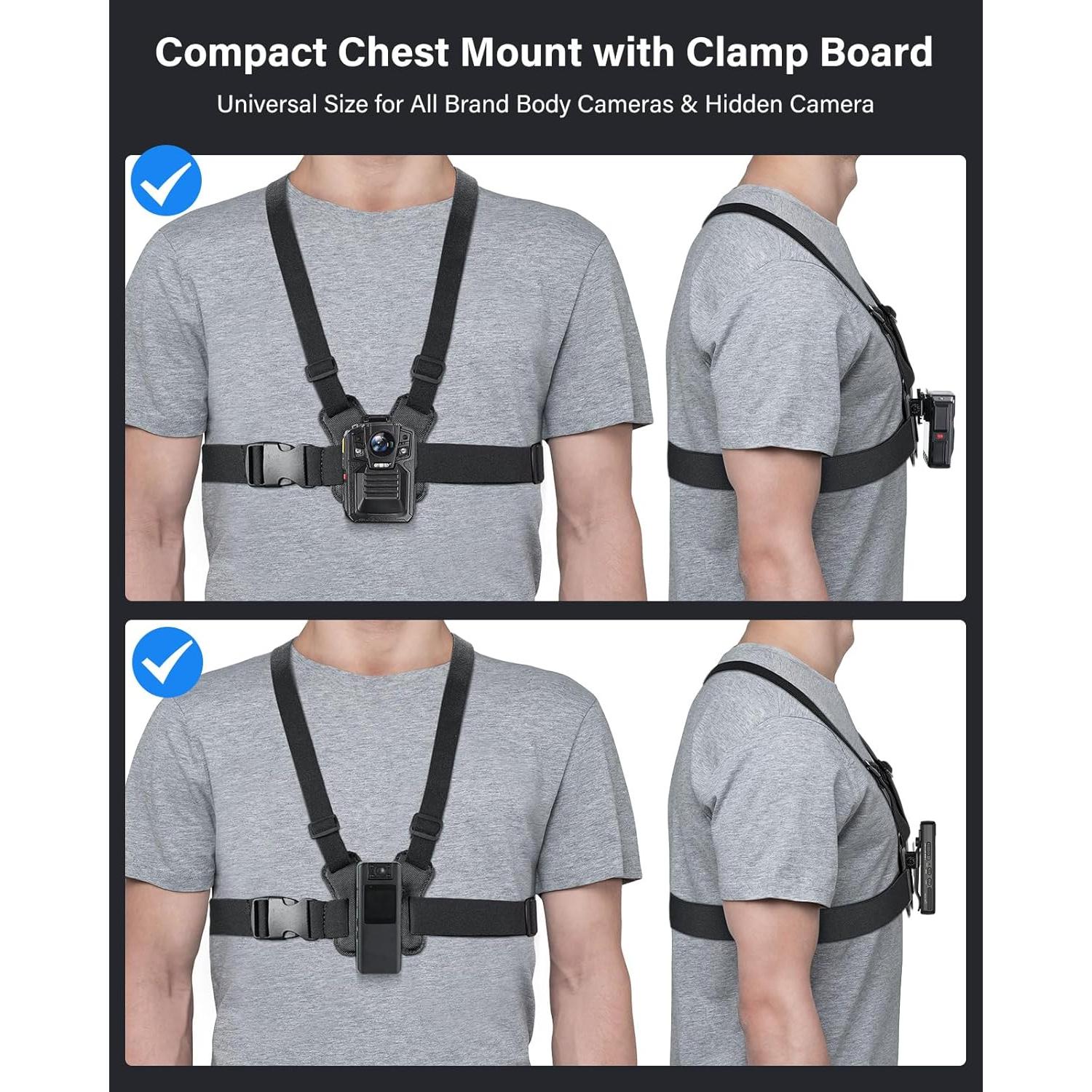 Soporte Doble para Hombro BOBLOV para Cámara Corporal Ajustable