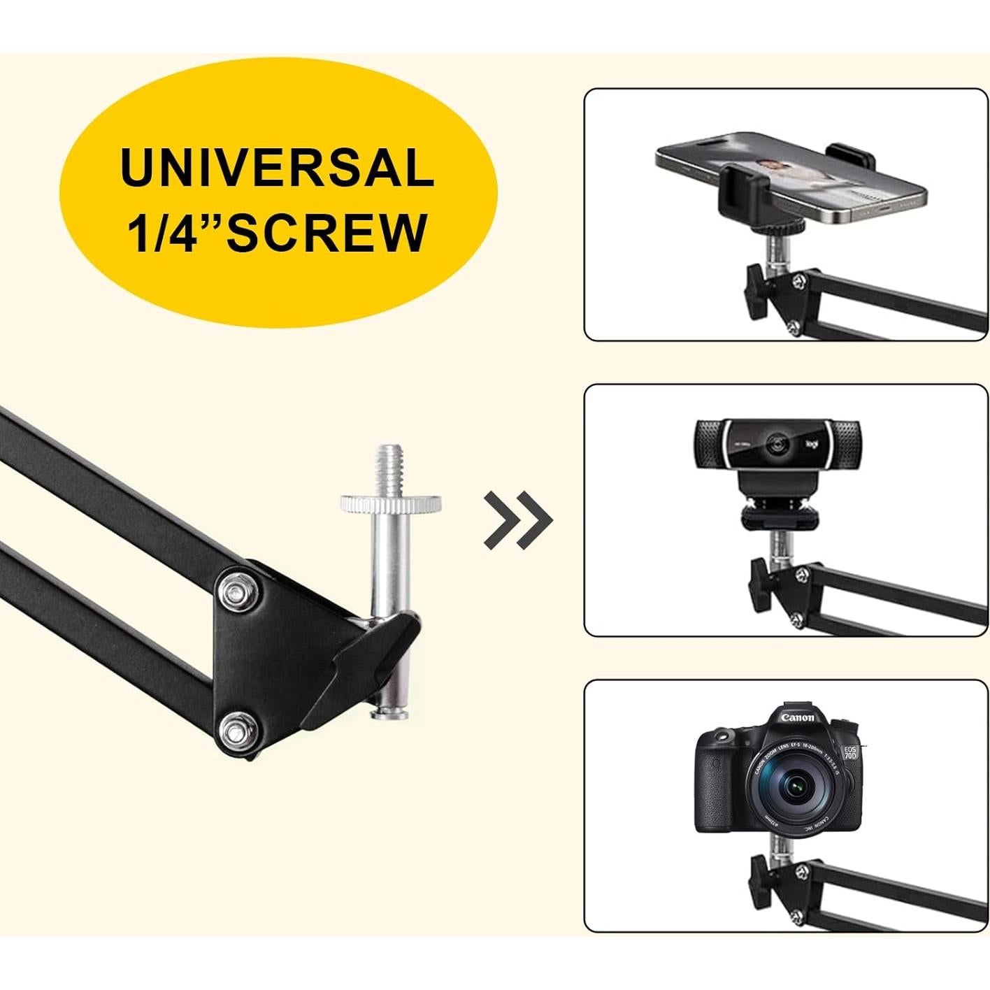 Luz de Anillo LED Yoobao 30.48 cm con Trípode 205.74 cm