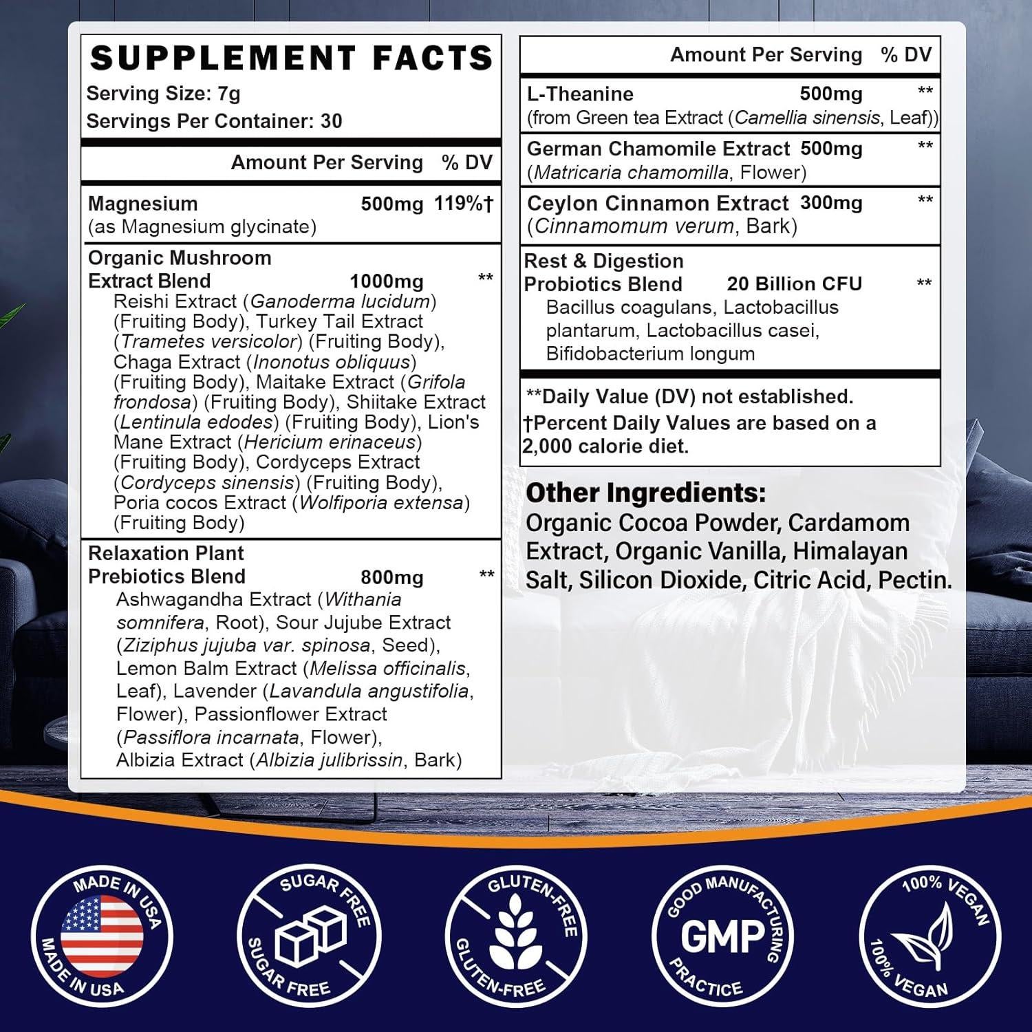 Cacao Caliente Orgánico Volocatilly 210g - Relajación y Sueño