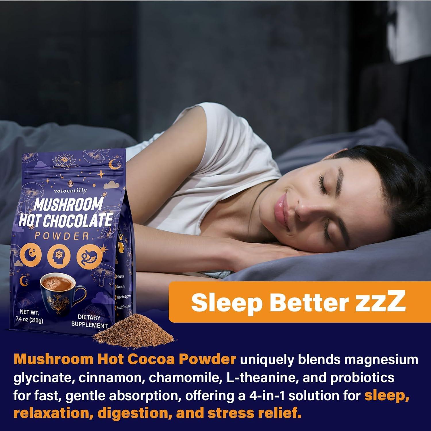 Cacao Caliente Orgánico Volocatilly 210g - Relajación y Sueño