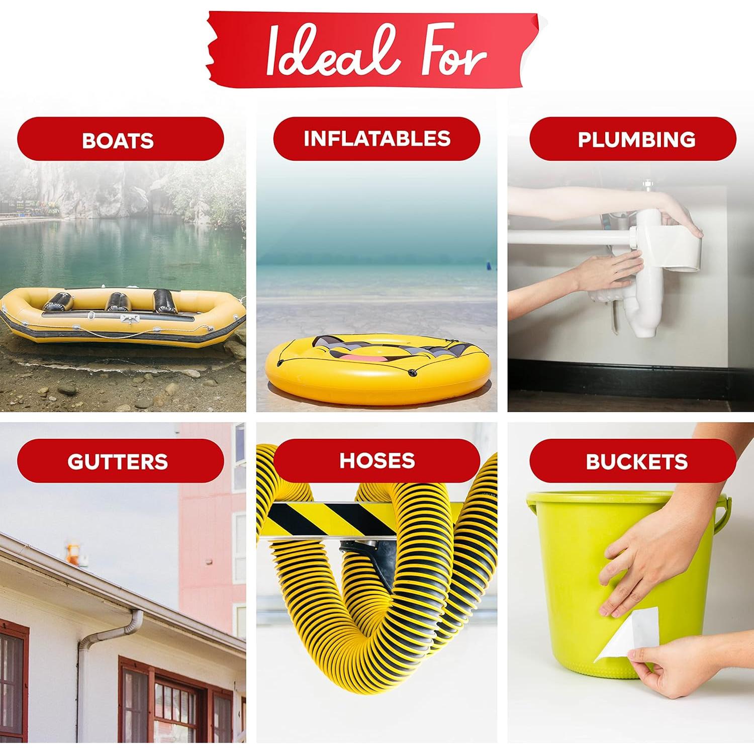 Cinta de Sello Impermeable XFasten 15.24 cm x 1.52 m Negra