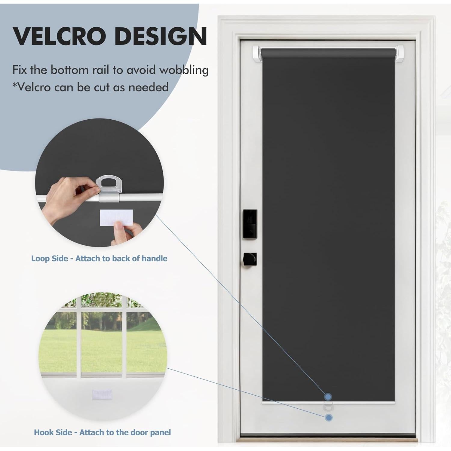Persianas Opacas LazBlinds 50.8x61 cm Sin Taladro Negro