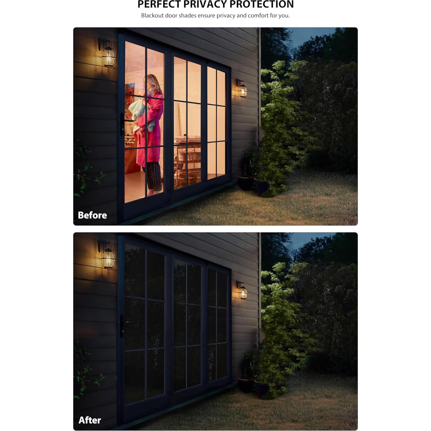 Persianas Opacas LazBlinds 50.8x61 cm Sin Taladro Negro