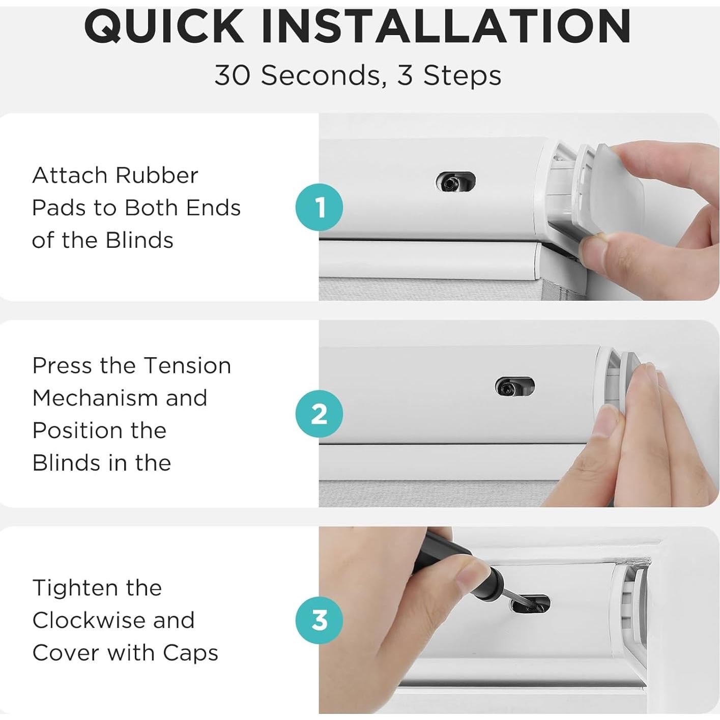 Persianas Celulares Joydeco Blackout 38.1x91.4cm Sin Cuerda