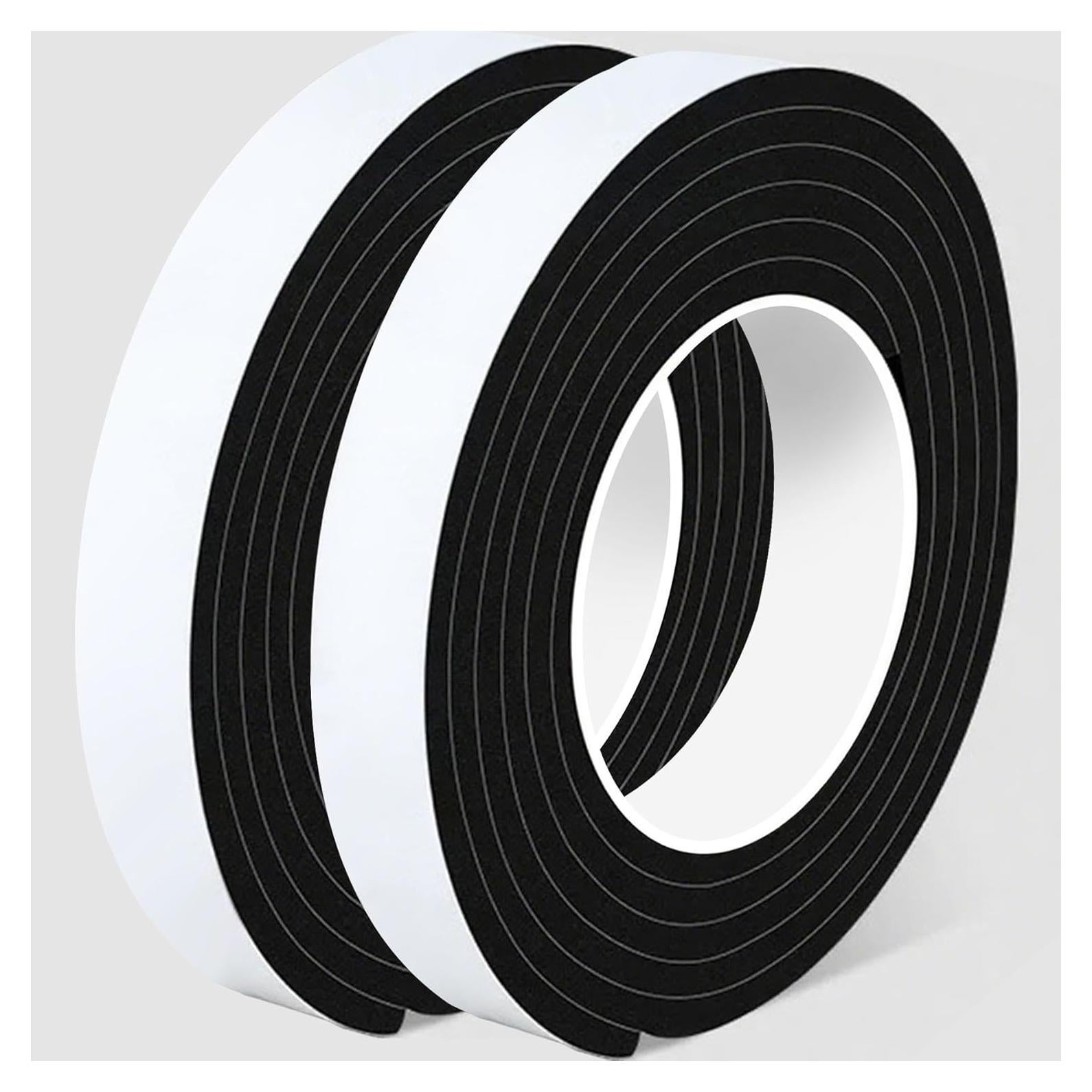 Cinta de sellado EVA CHENYA 2 rollos 10.06 m negra 1 cm x 0.6 cm