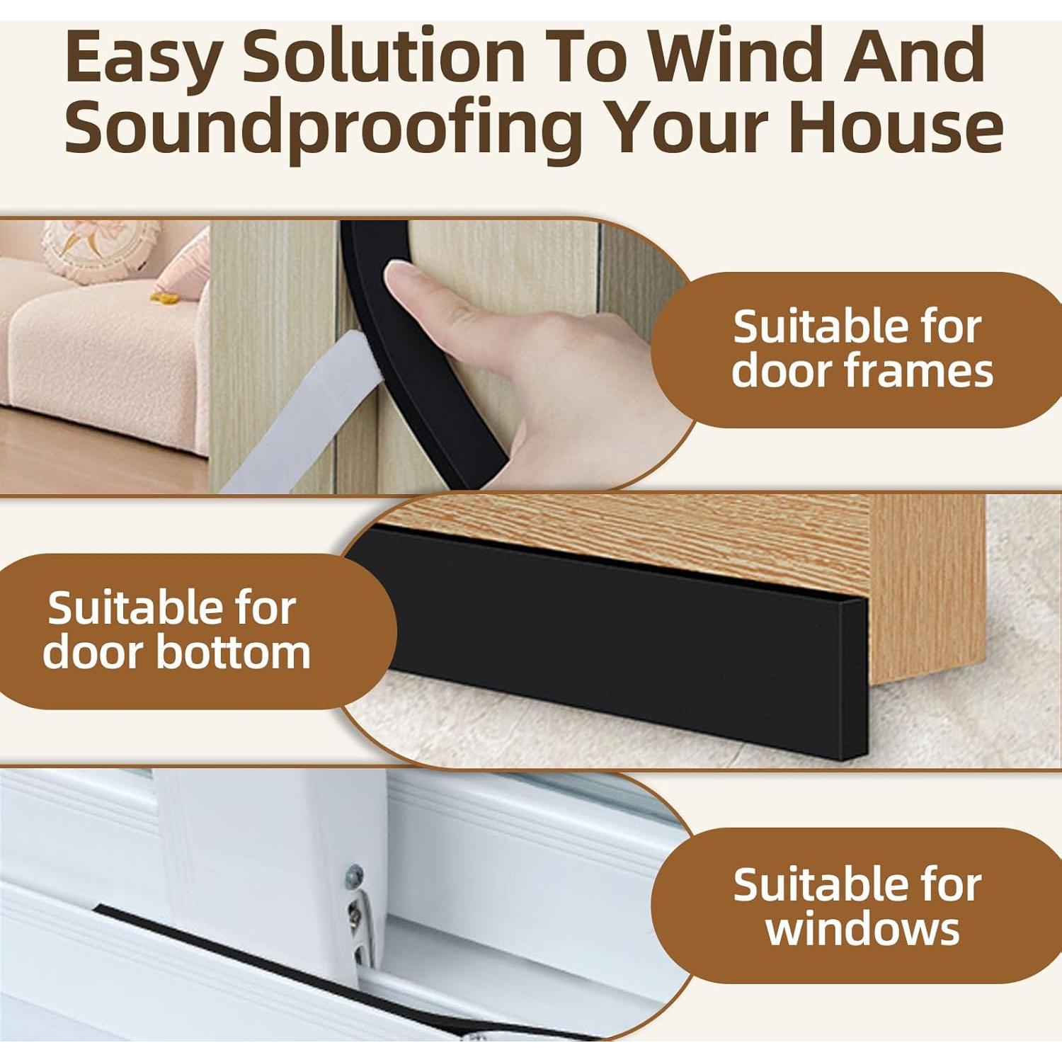 Cinta de sellado EVA CHENYA 2 rollos 10.06 m negra 1 cm x 0.6 cm