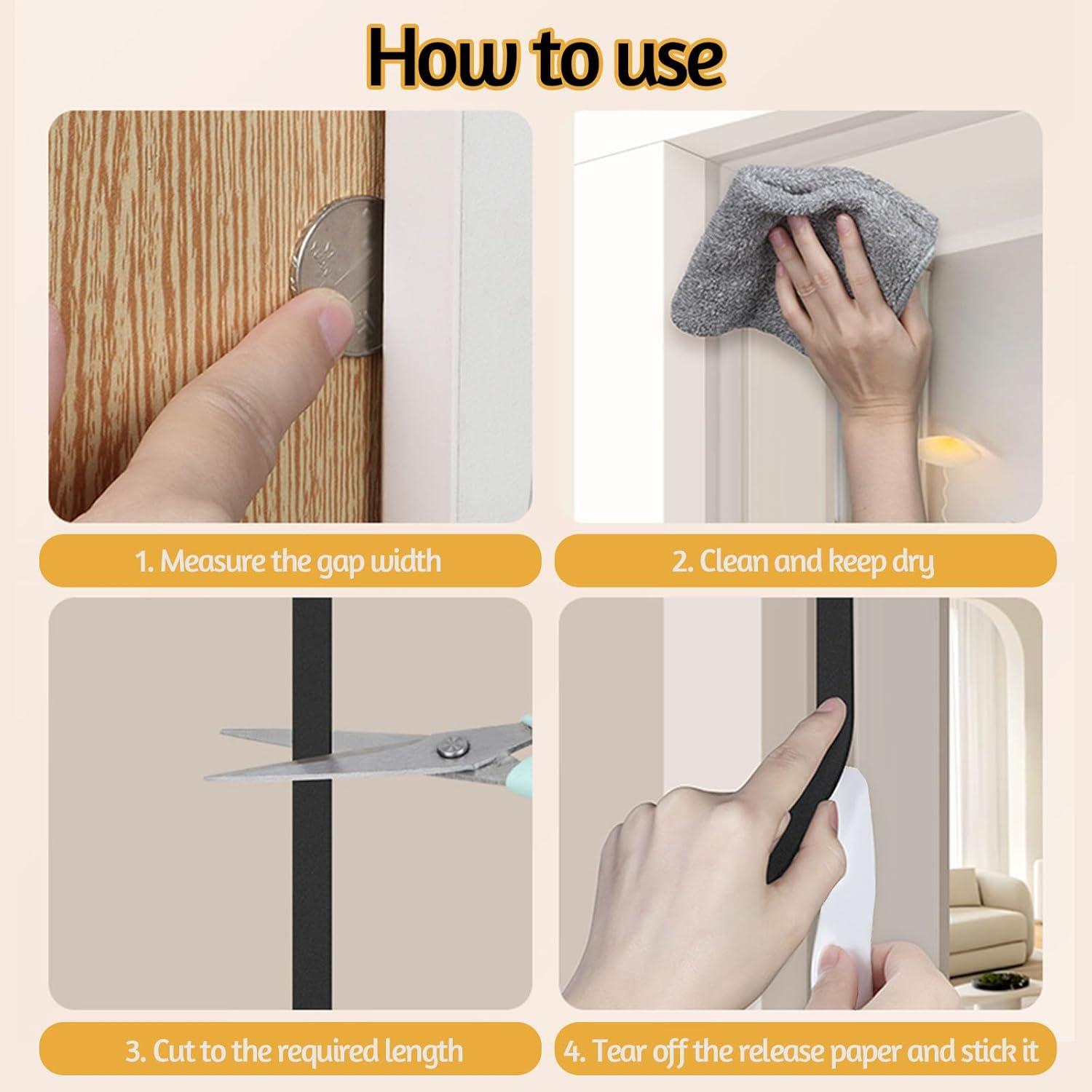 Cinta de sellado EVA CHENYA 2 rollos 10.06 m negra 1 cm x 0.6 cm