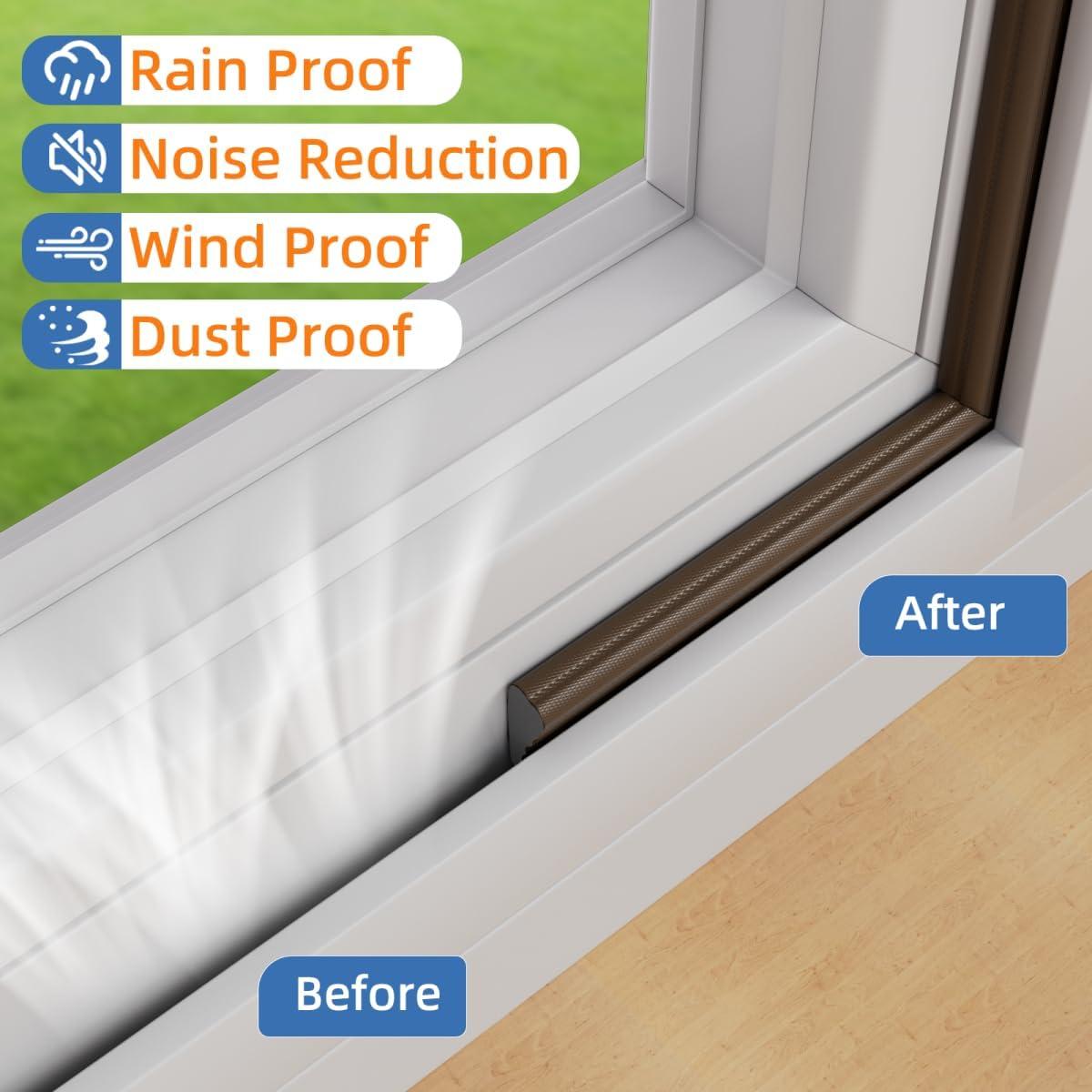 Tira de Sellado Aislante KNEELISA 2Pcs 498.4cm Marrón