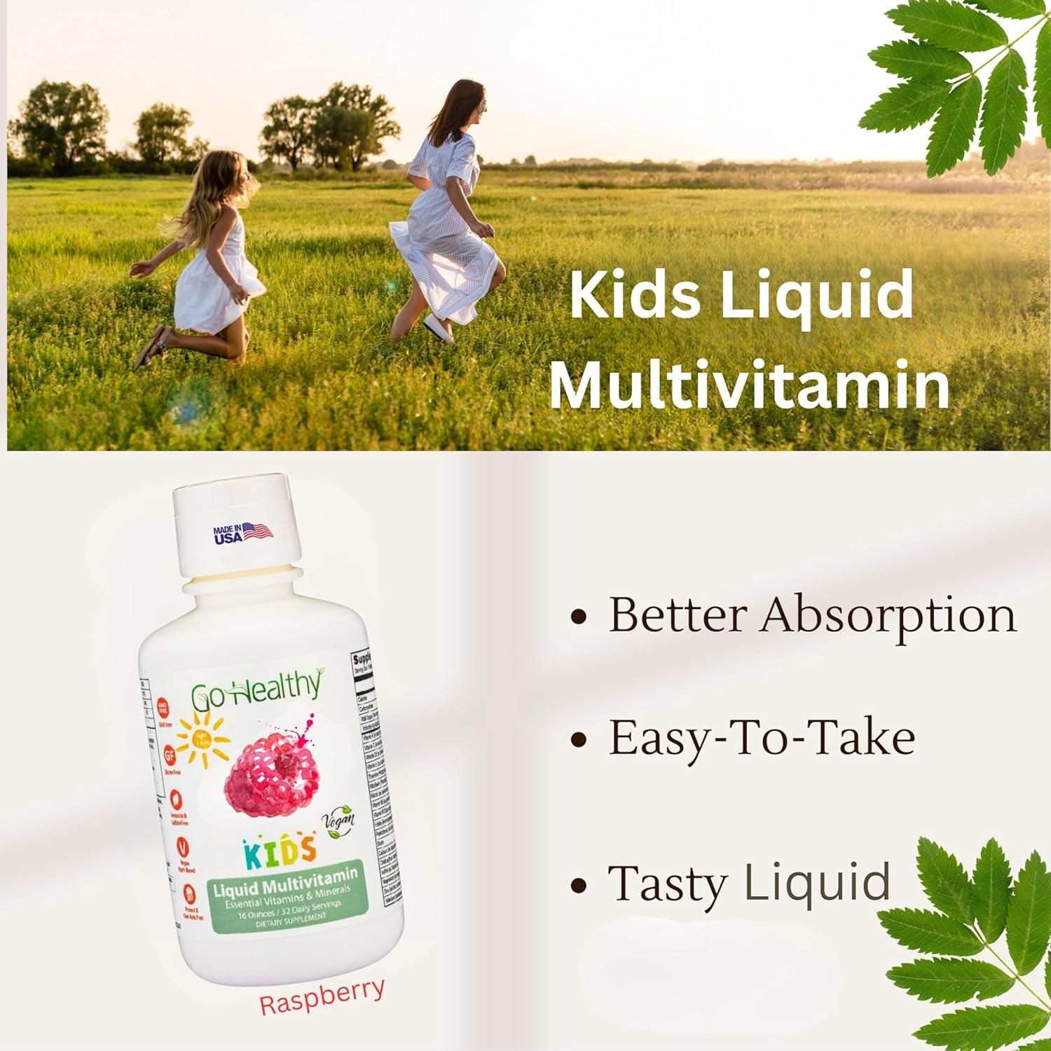 Multivitaminas líquidas Go Healthy Kids + Vitamina D3 K2