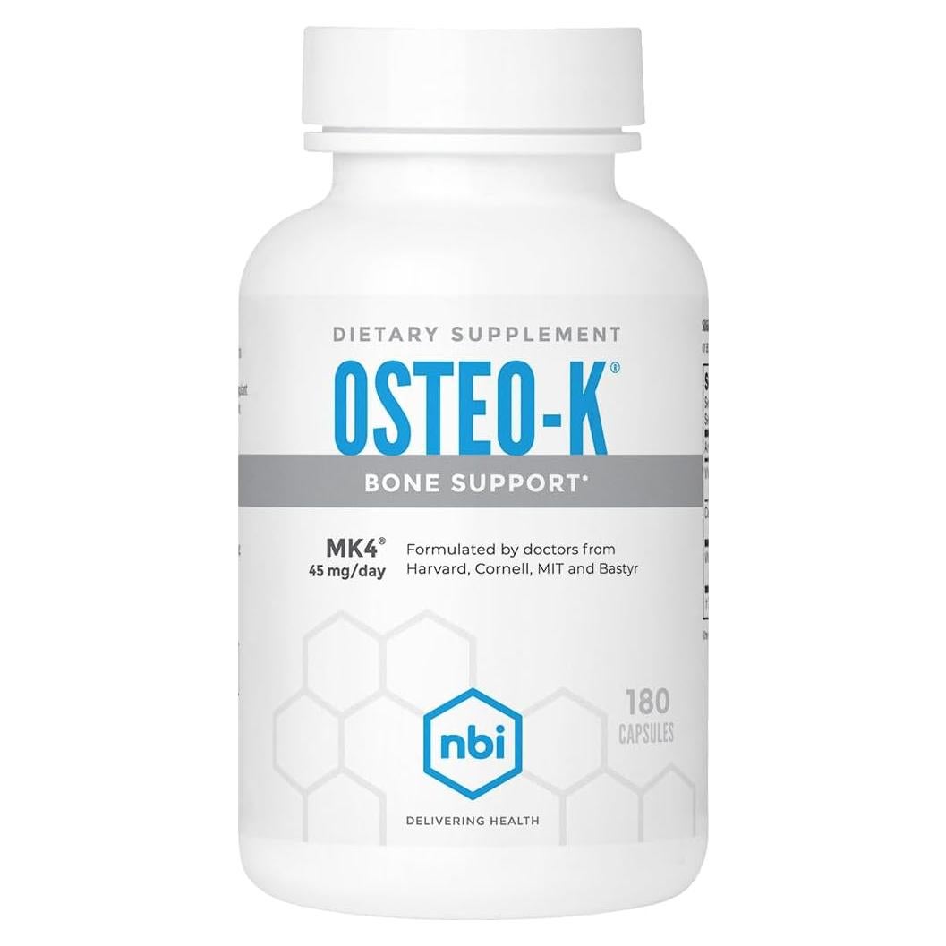 Osteo-K Suplemento Óseo NBI | 1000mg Calcio + 45mg Vitamina K2