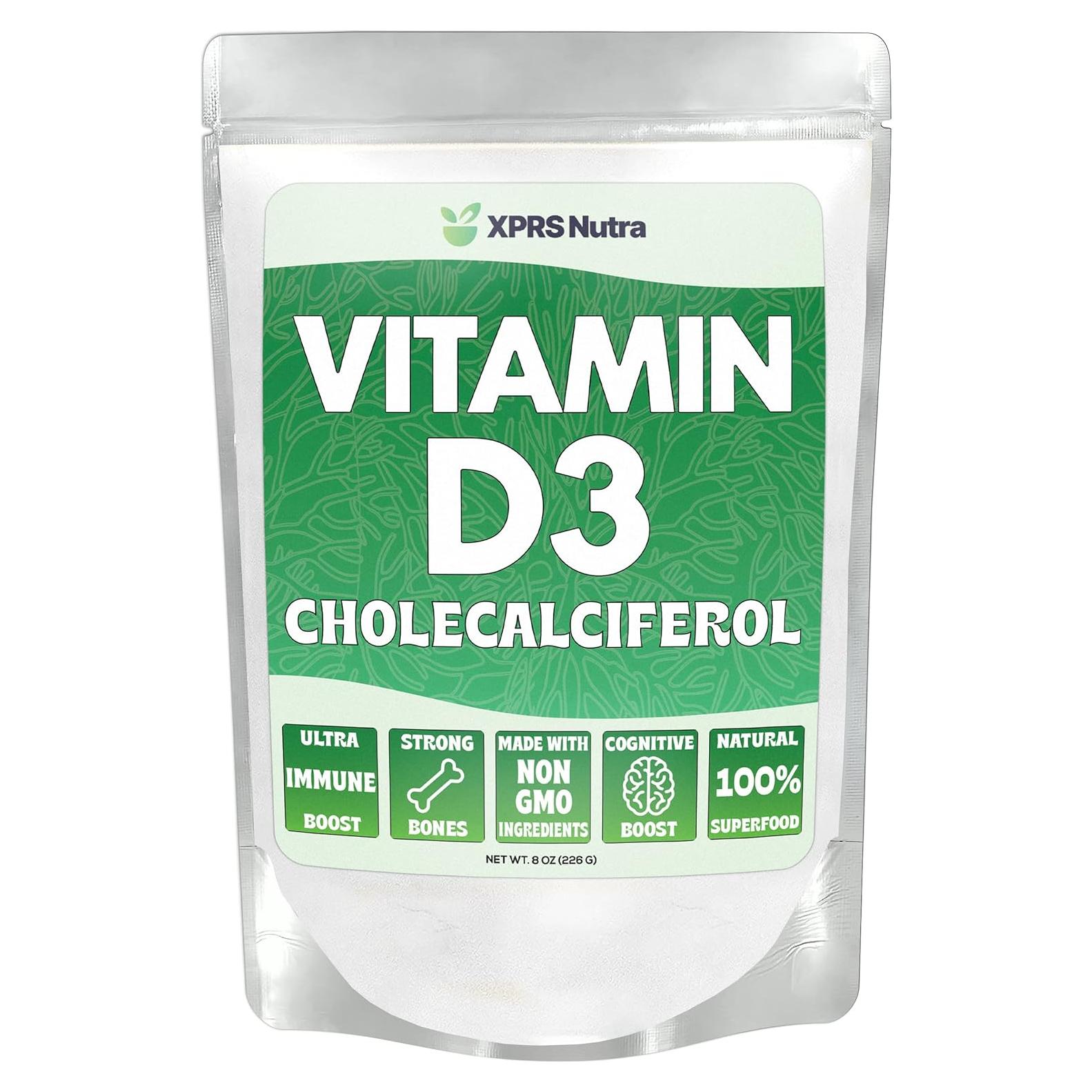 Polvo de Vitamina D3 XPRS Nutra 227g - Colecalciferol Sin Sabor