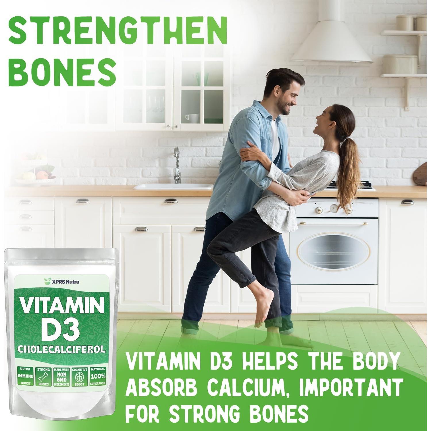 Polvo de Vitamina D3 XPRS Nutra 227g - Colecalciferol Sin Sabor