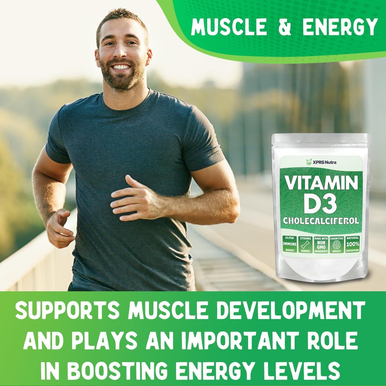 Polvo de Vitamina D3 XPRS Nutra 227g - Colecalciferol Sin Sabor