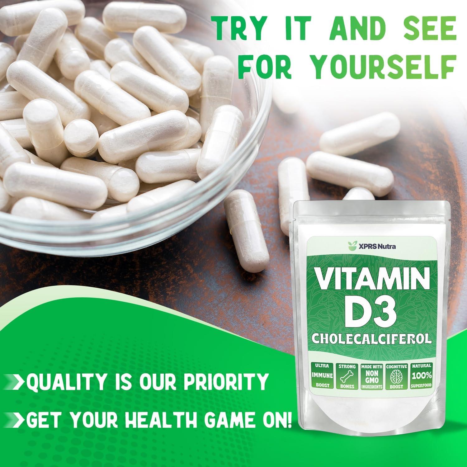 Polvo de Vitamina D3 XPRS Nutra 227g - Colecalciferol Sin Sabor