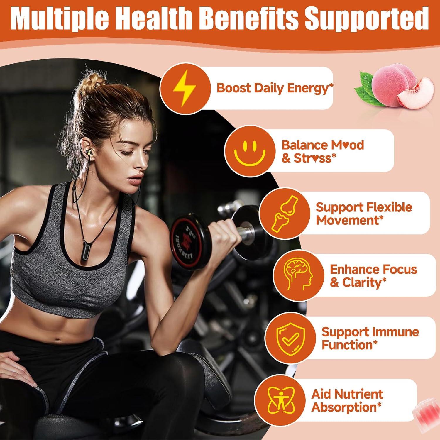 Gomas Vitaminas B Metiladas Ceecisee 60 Unidades Durazno