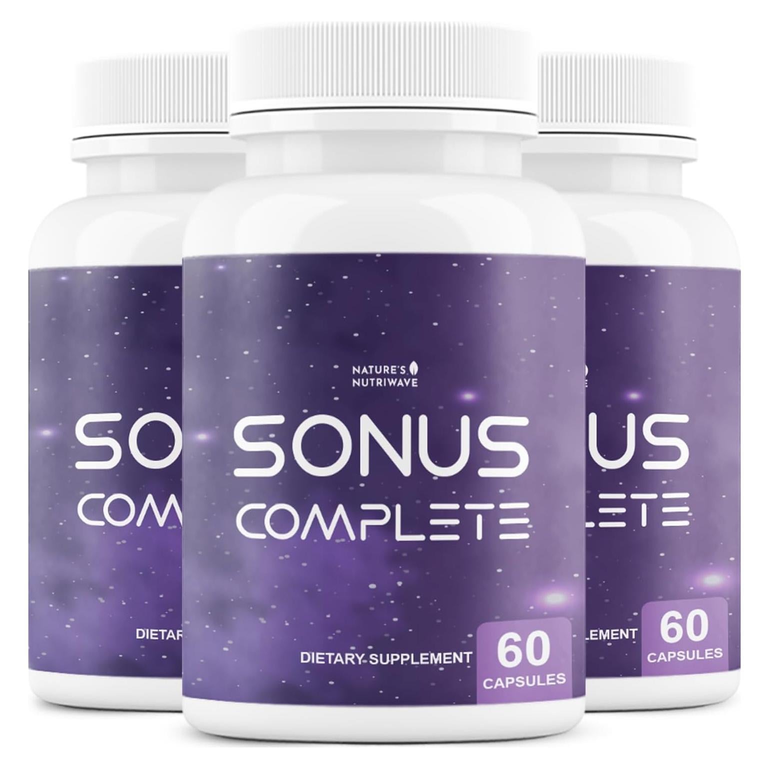 Suplemento Natural Sonus Complete - 60 Cápsulas Vitamina C, B6, B12