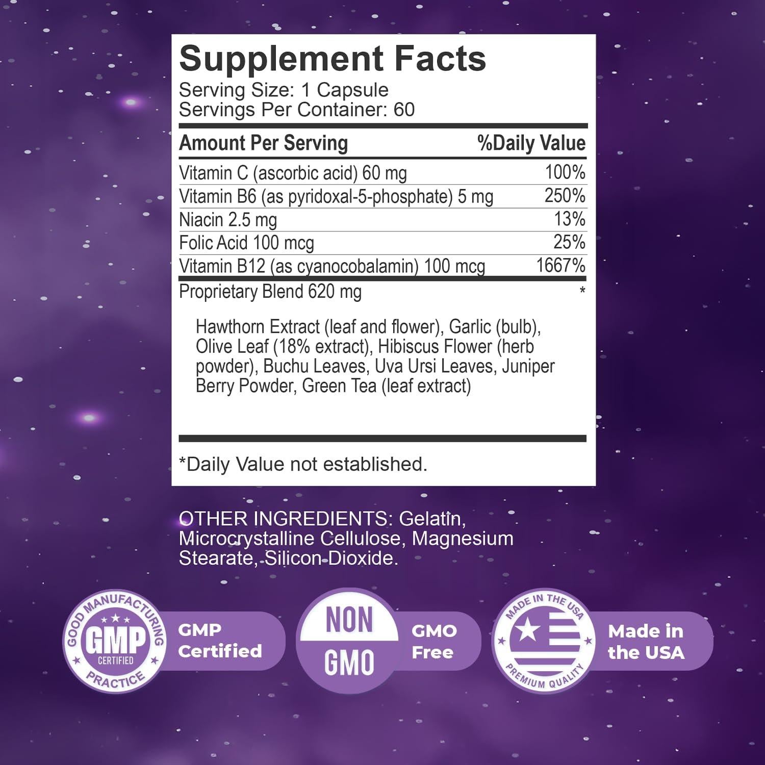 Suplemento Natural Sonus Complete - 60 Cápsulas Vitamina C, B6, B12