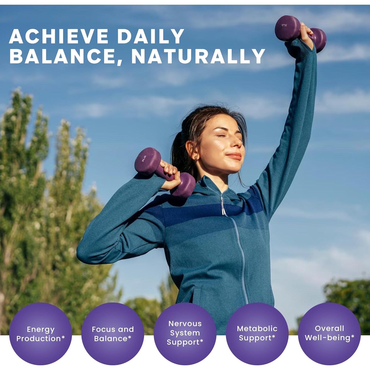 Complejo de Vitaminas B Thomas 60 Cápsulas Veganas Energía y Bienestar