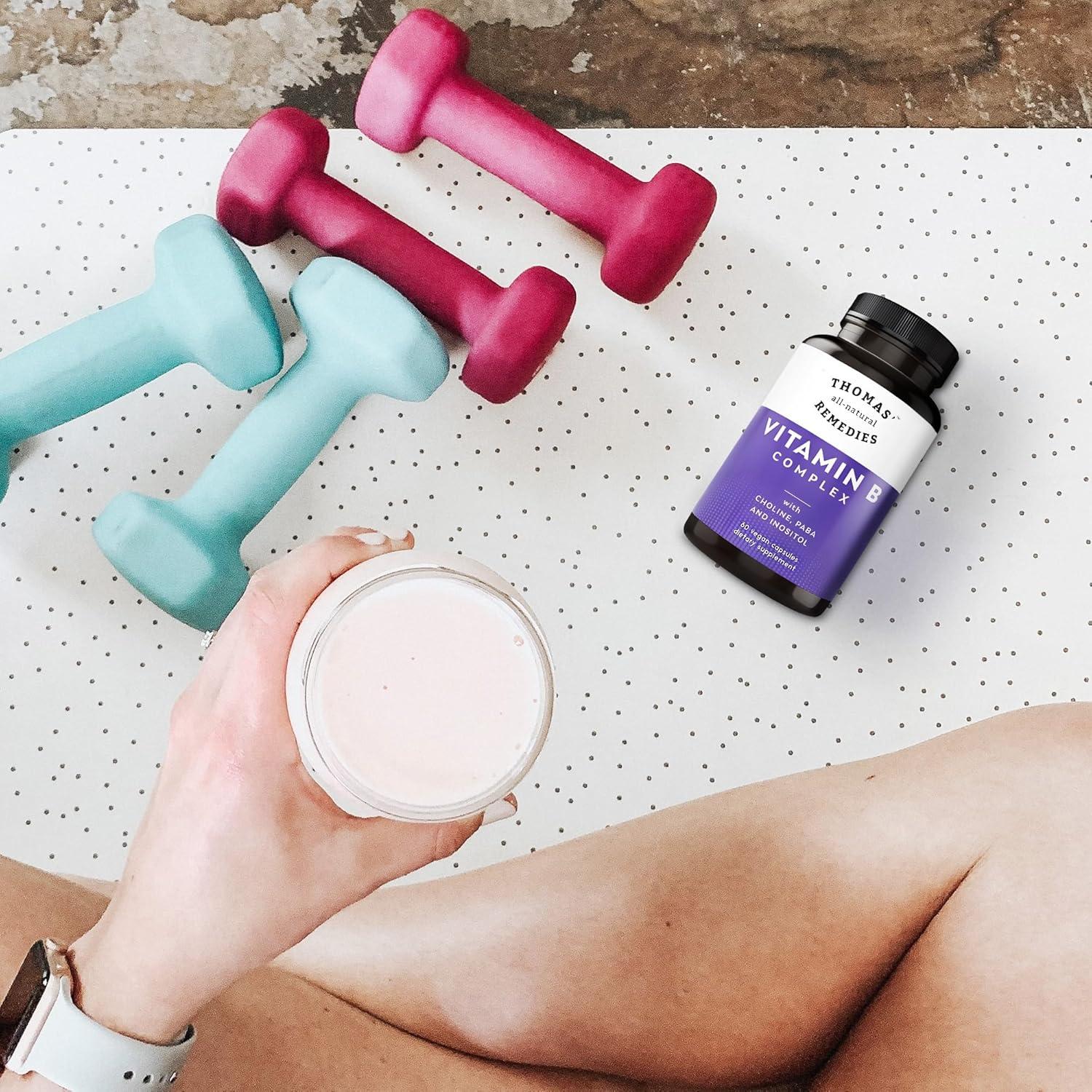 Complejo de Vitaminas B Thomas 60 Cápsulas Veganas Energía y Bienestar