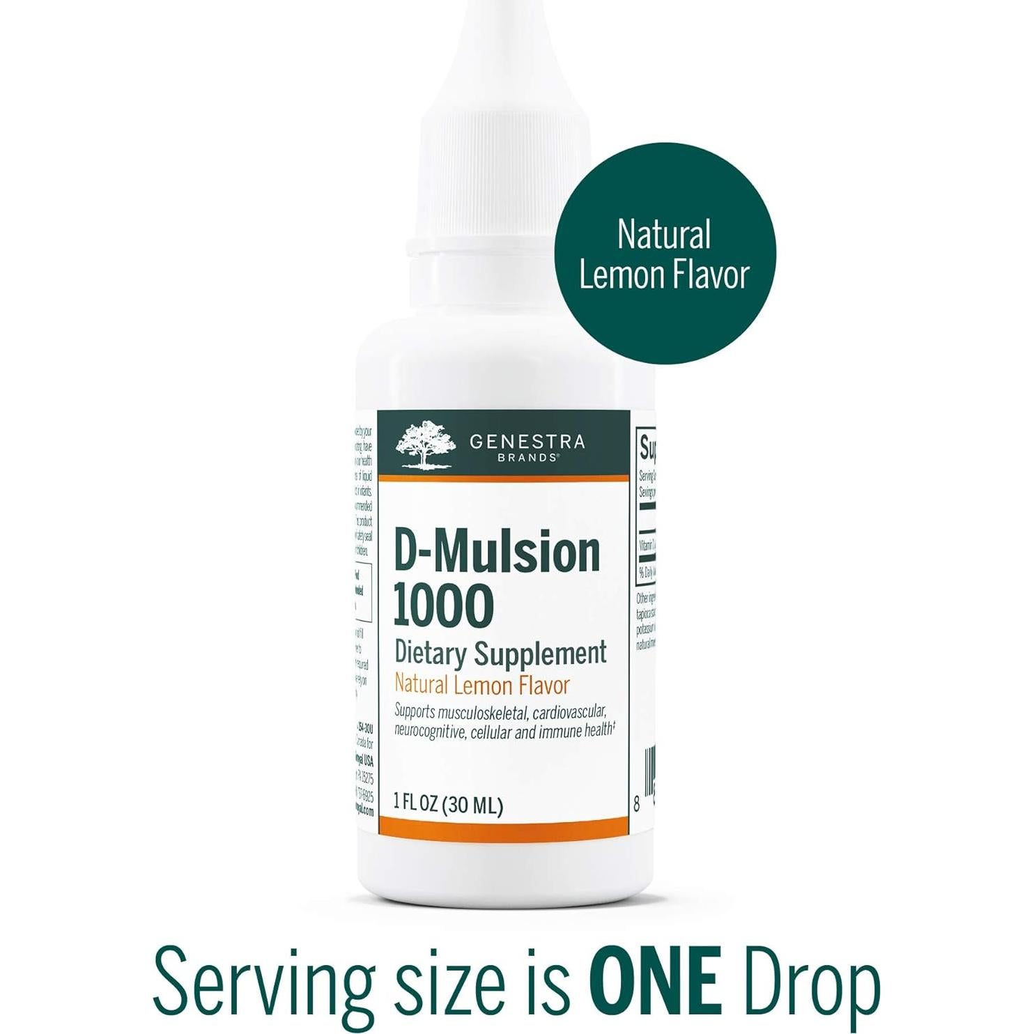 Suplemento Líquido de Vitamina D Genestra 1000 UI 29.57 ml