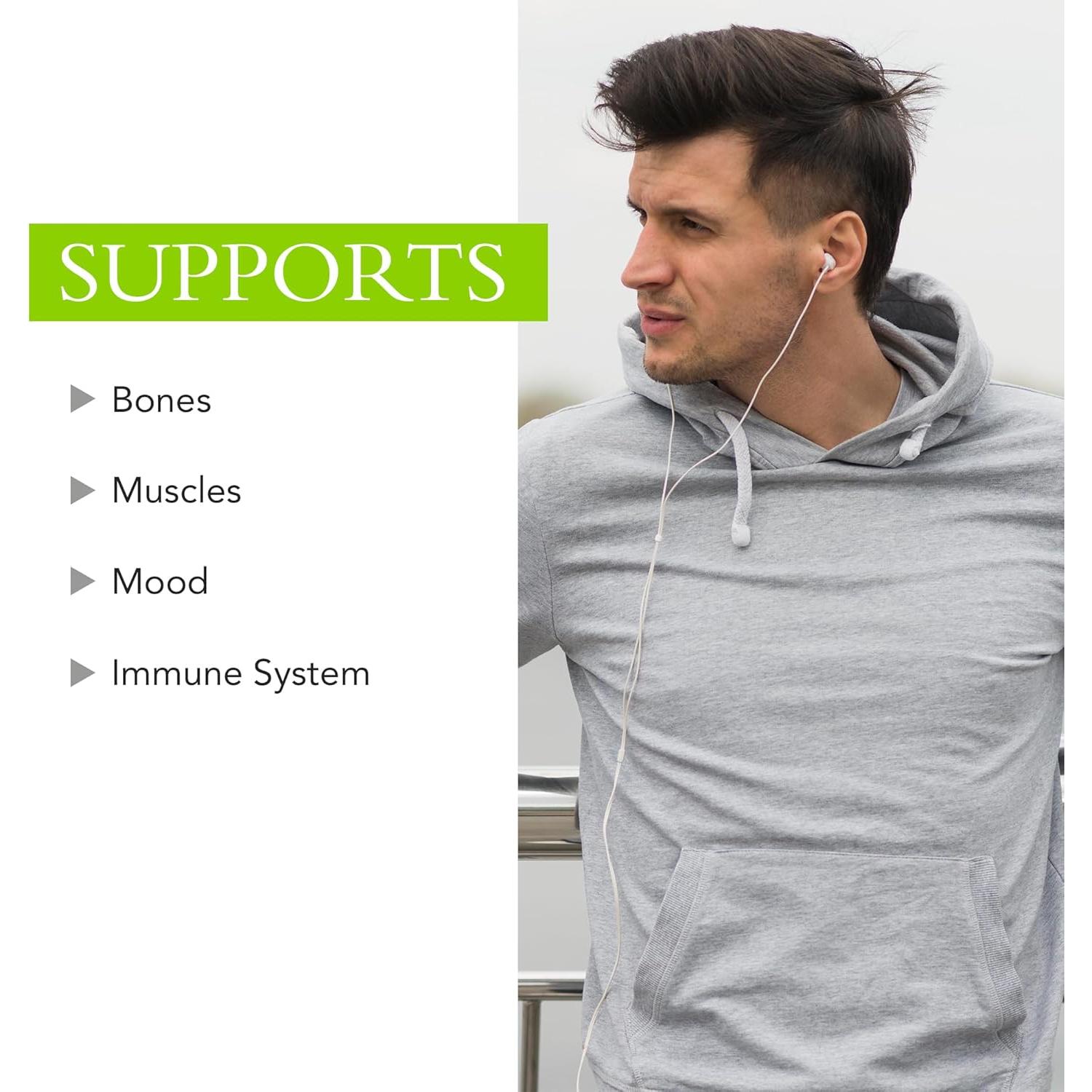 Suplemento de Vitamina D3 Xtravit 1000UI Vegano 60 Tabletas