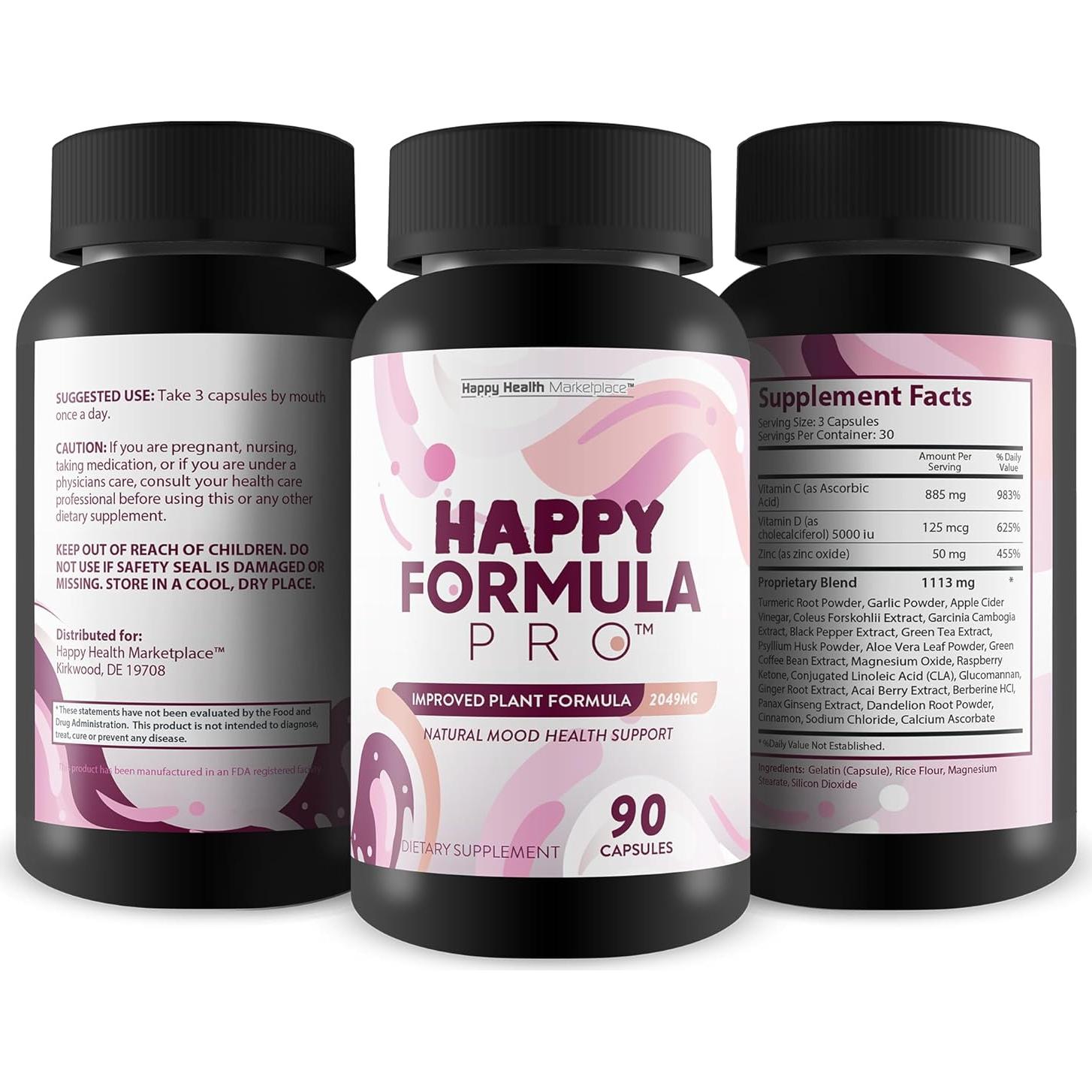 Suplemento de Estado de Ánimo Fómula Feliz Pro - Vitamina D