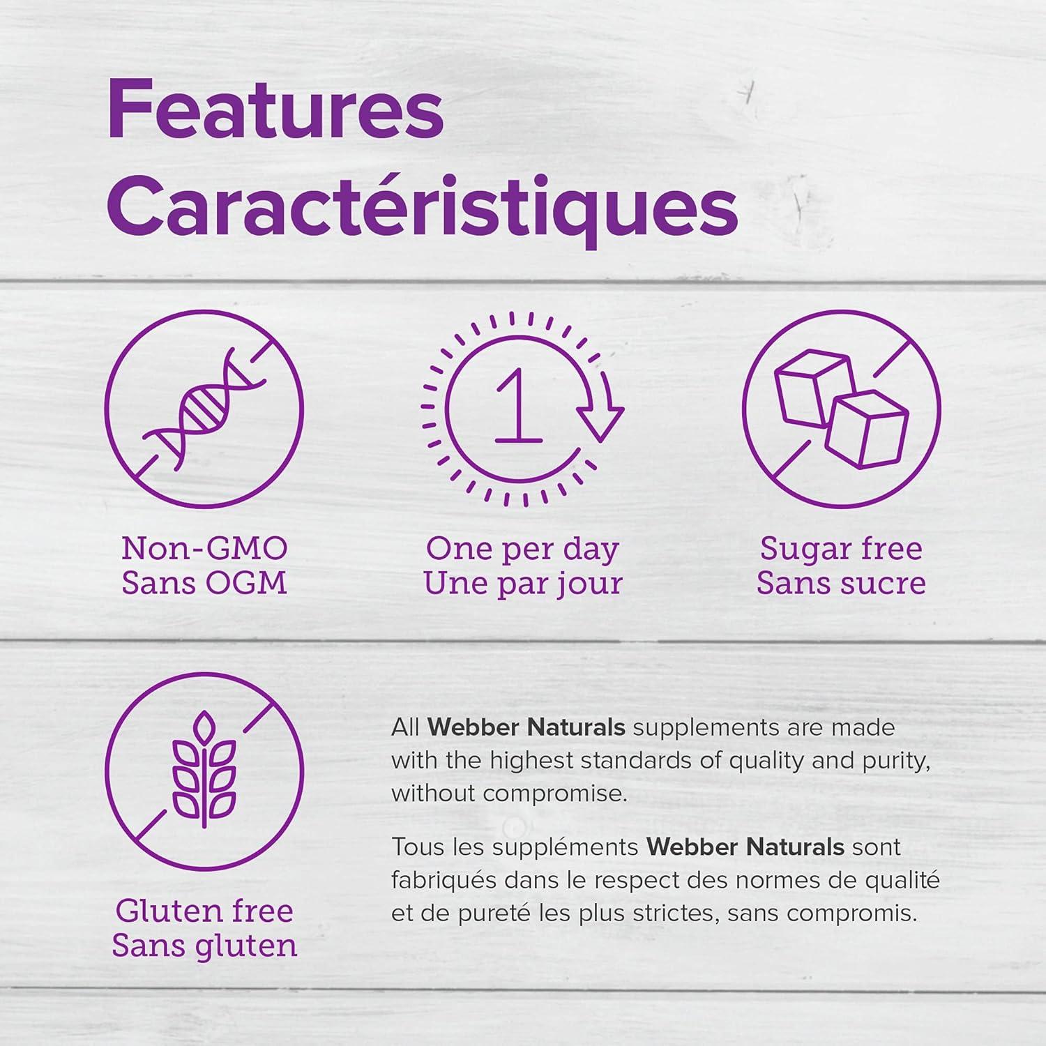 Vitamina D3 2500 UI Webber Naturals 180 Gelatinas Blandas