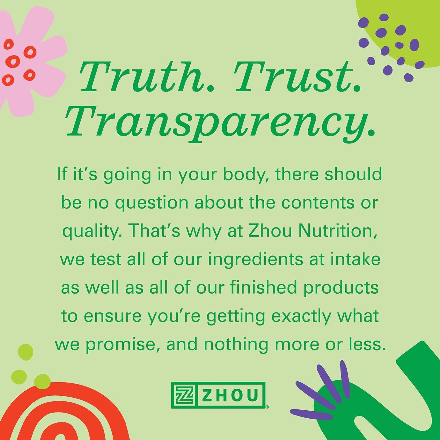 Zhou D3+K2 - Vitamin D3 K2 Supplement for Women & Men, Immune Support Vit D3 and K2 Gummy, Gelatin Free Formula with 5000 IU of D3 and MK-7 - 60 Veggie Gummies (Pack of 1)